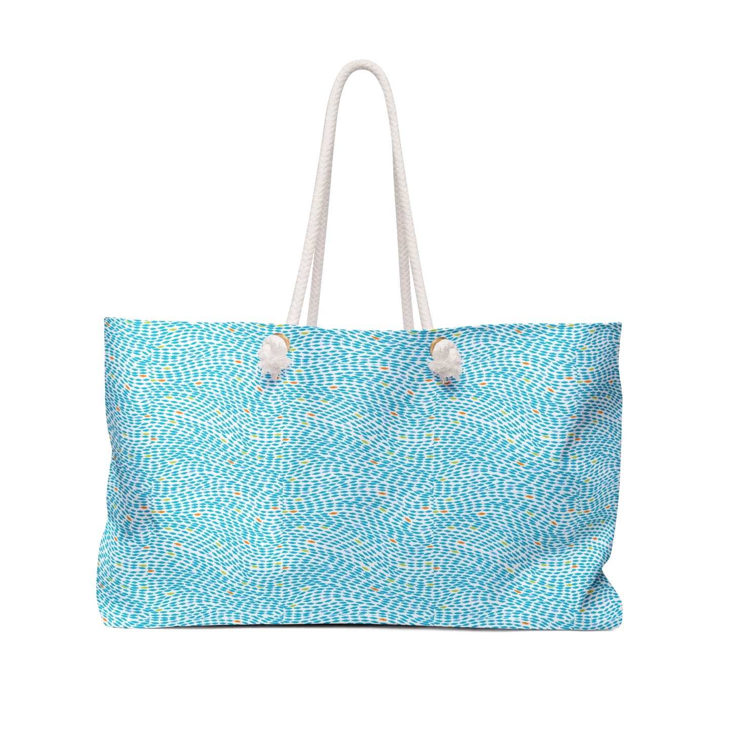 Coastal Sea Currents Ocean Waves Decorative Shopper Market Beach Weekender Bag