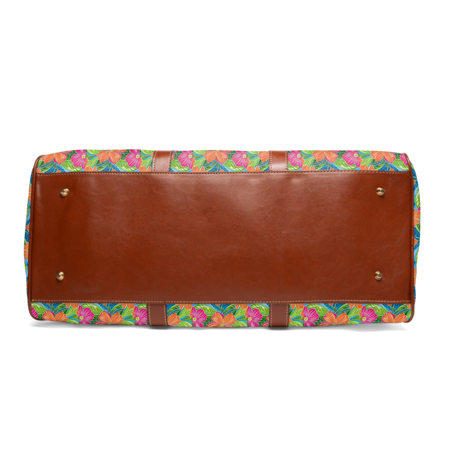 Tropical Hibiscus Hawaiian Flowers Paradise Coastal Waterproof Travel Bag