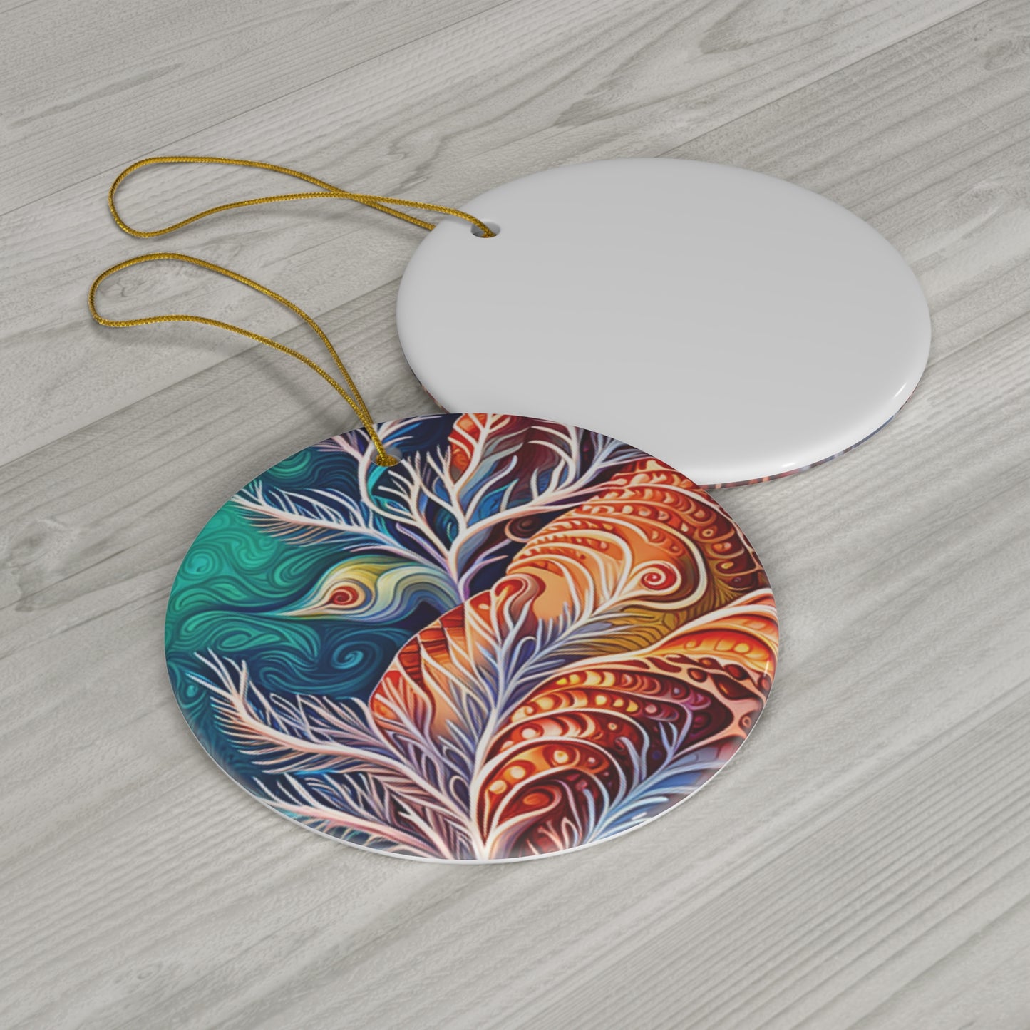 Coral Sea Ocean Coastal Life Art Decorative Ceramic Ornament