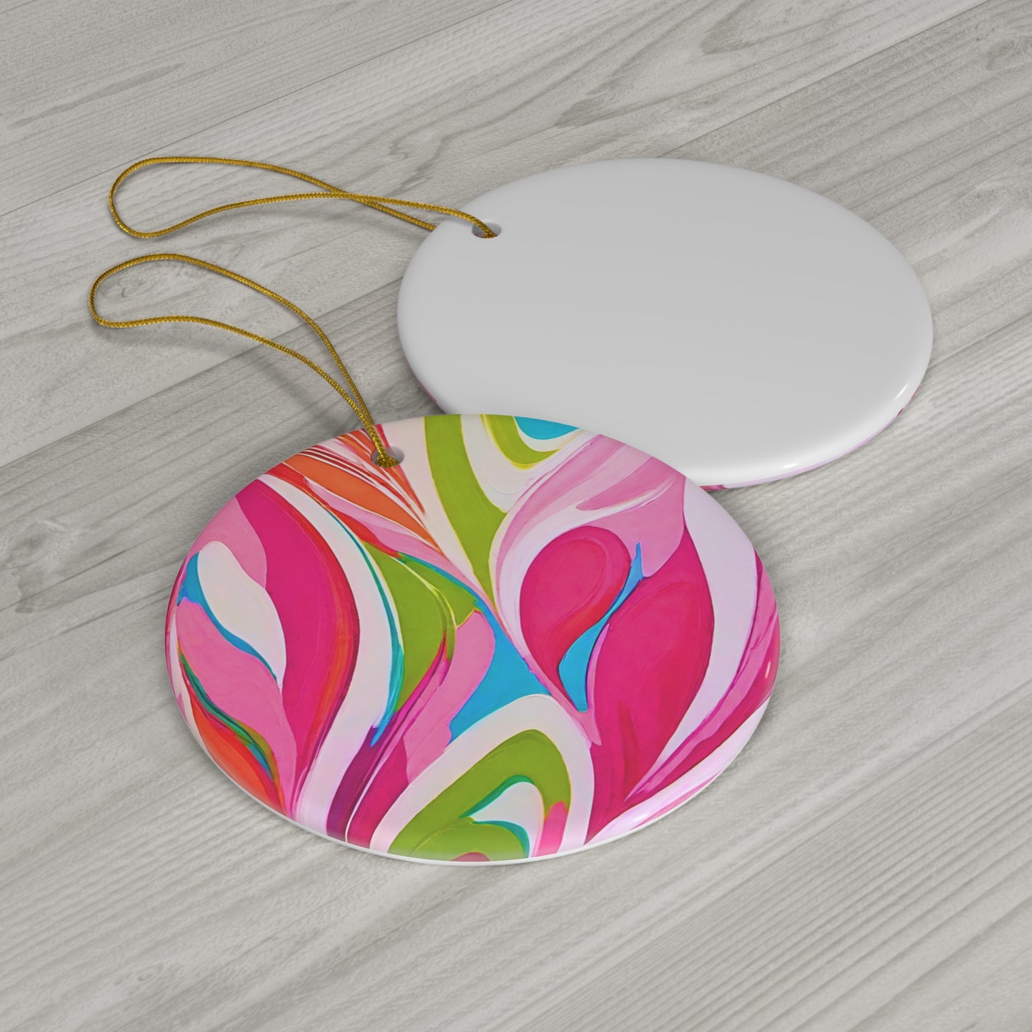1960s Italian Via Strozzi Mod Fashion Girl Hot Pink Cocktail Party Ceramic Ornament