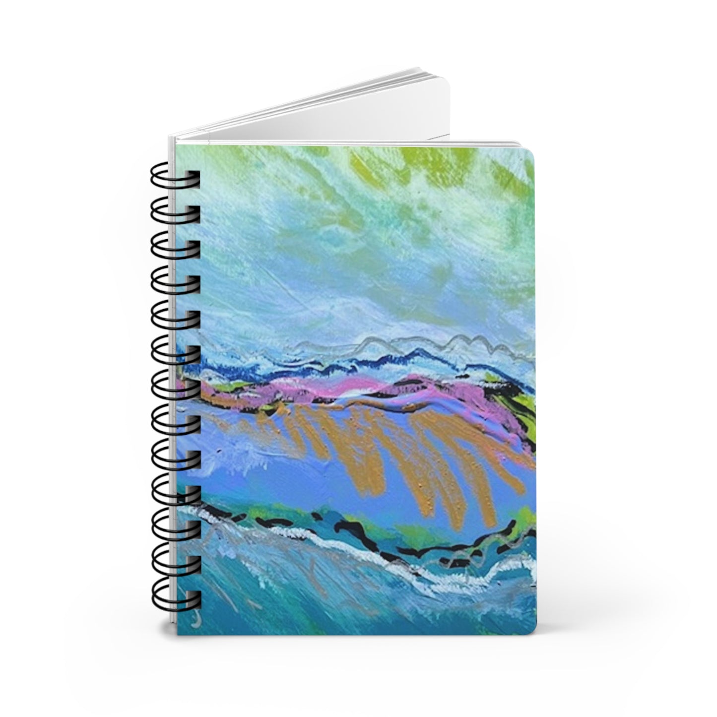 Abstract Me Painting Artist Writing Sketch Inspiration Spiral Bound Journal