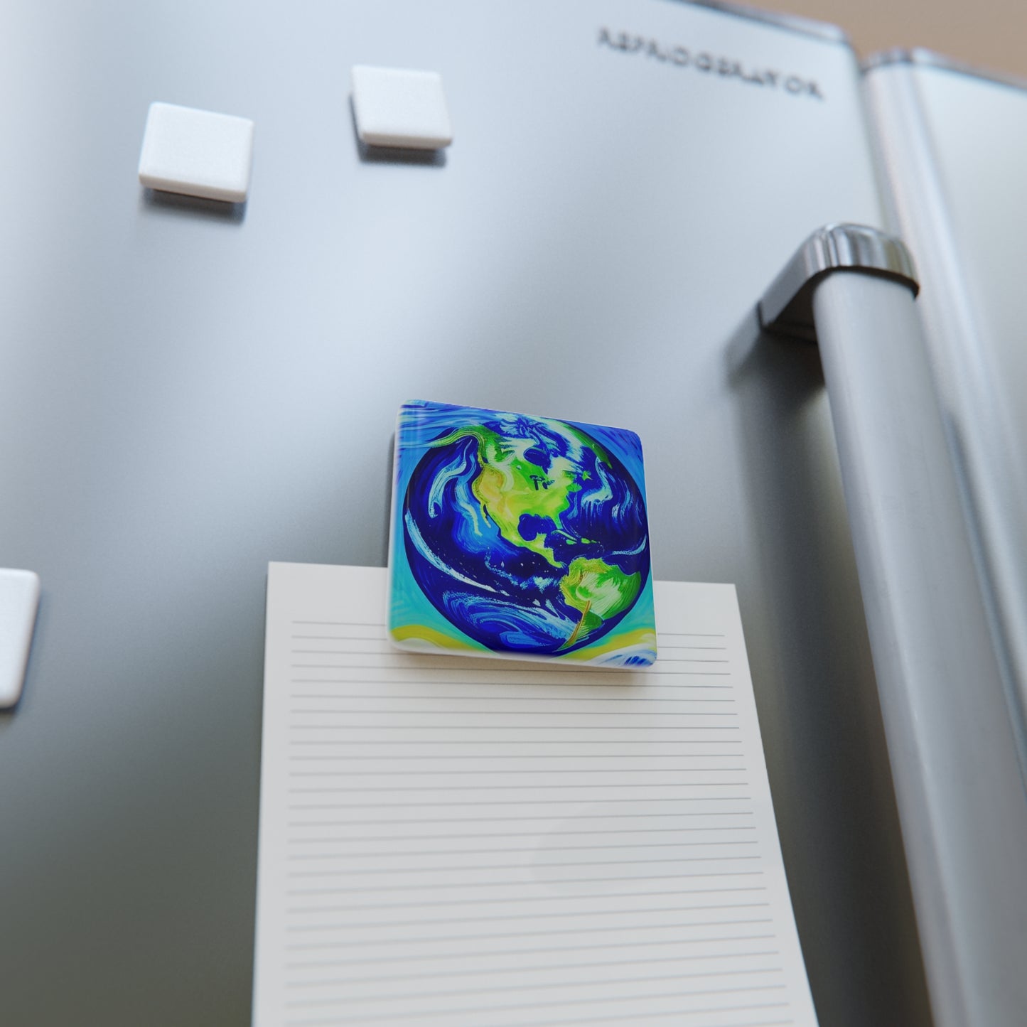 Mother Earth Porcelain Magnet, Square