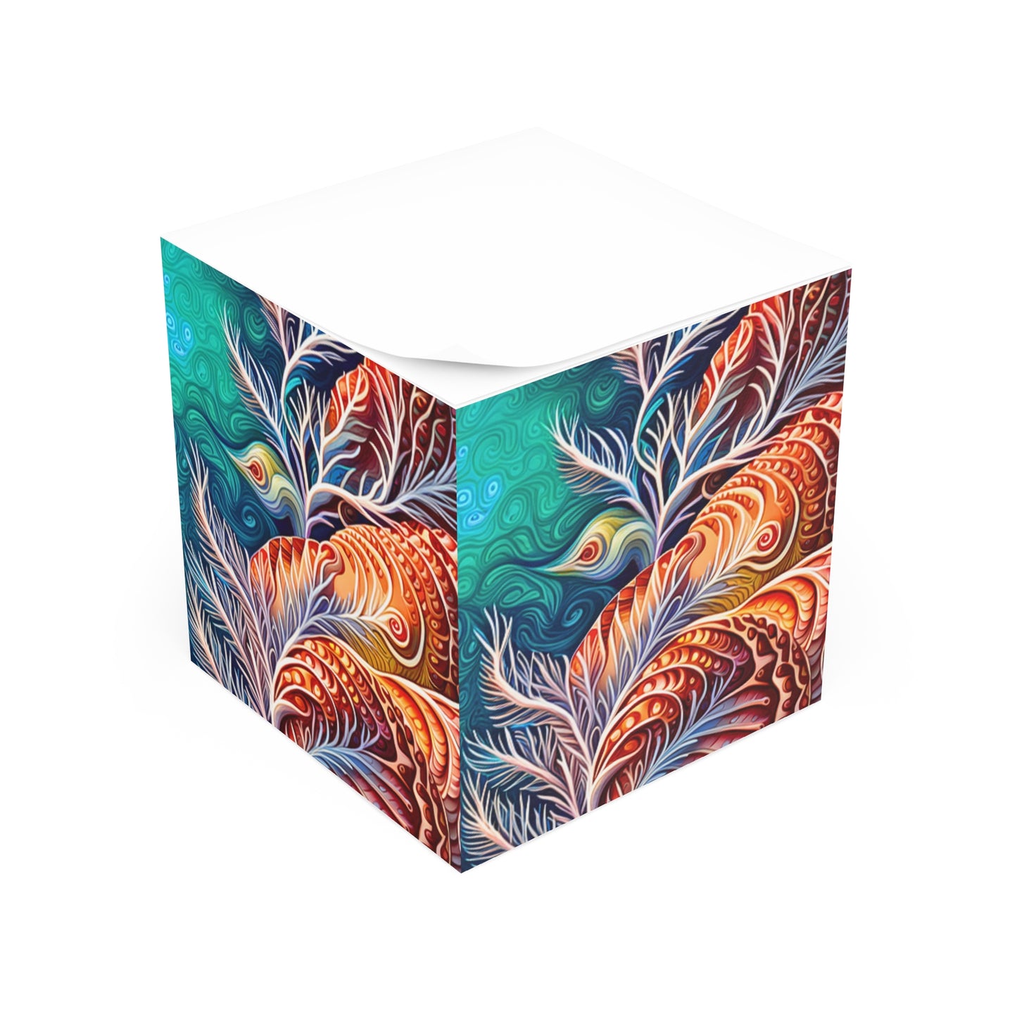 Coral Sea Ocean Coastal Paper Note Cube