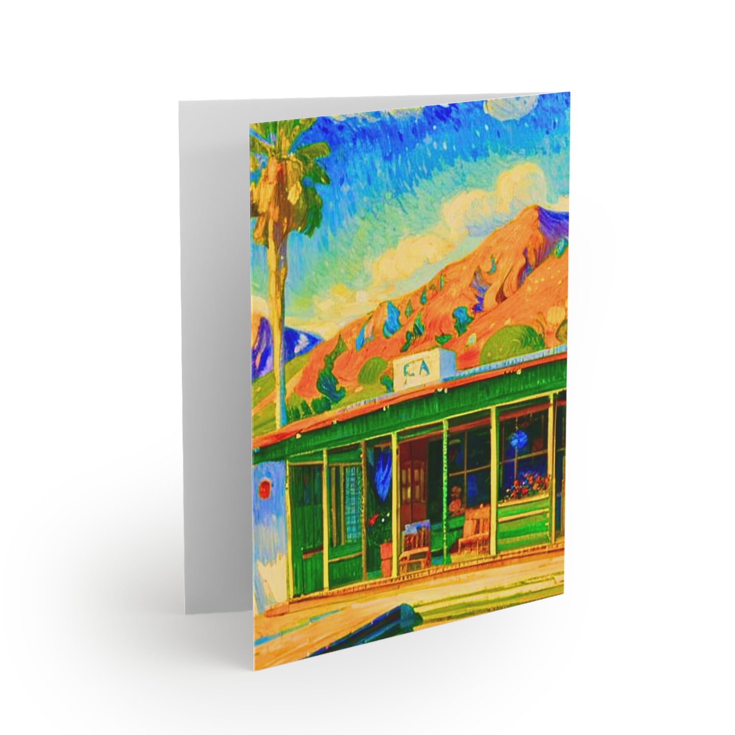 Palm Springs Desert Catranauts Midcentury Modern Note Cards (8 pcs)