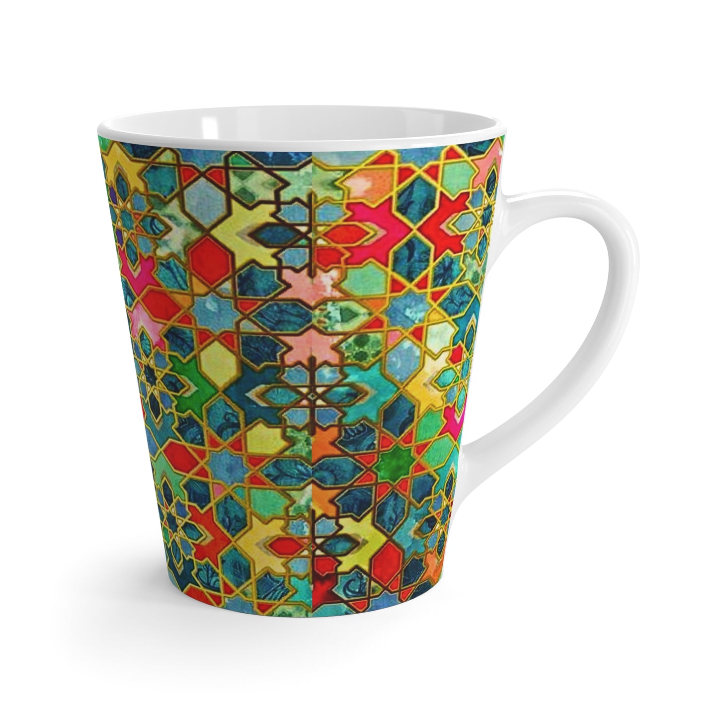 Tangier Market Moroccan Multi Colored Pattern Tile Hot Beverage Coffee Chia Tea Cappuccino Latte Mug