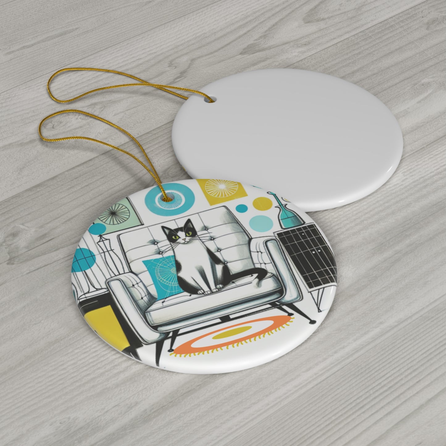 Leo's MCM House Ceramic Ornament