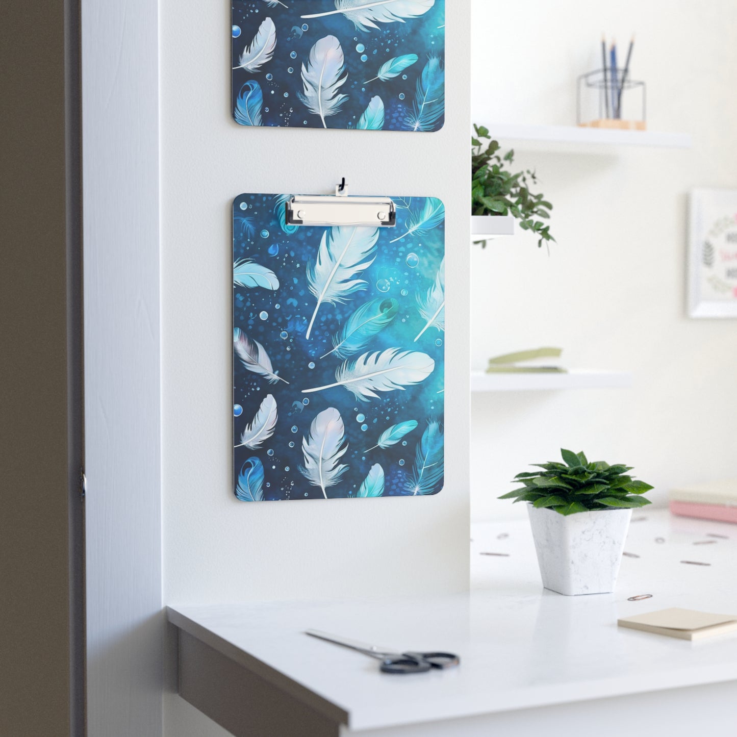 Sea of Feathers Organizer Clipboard