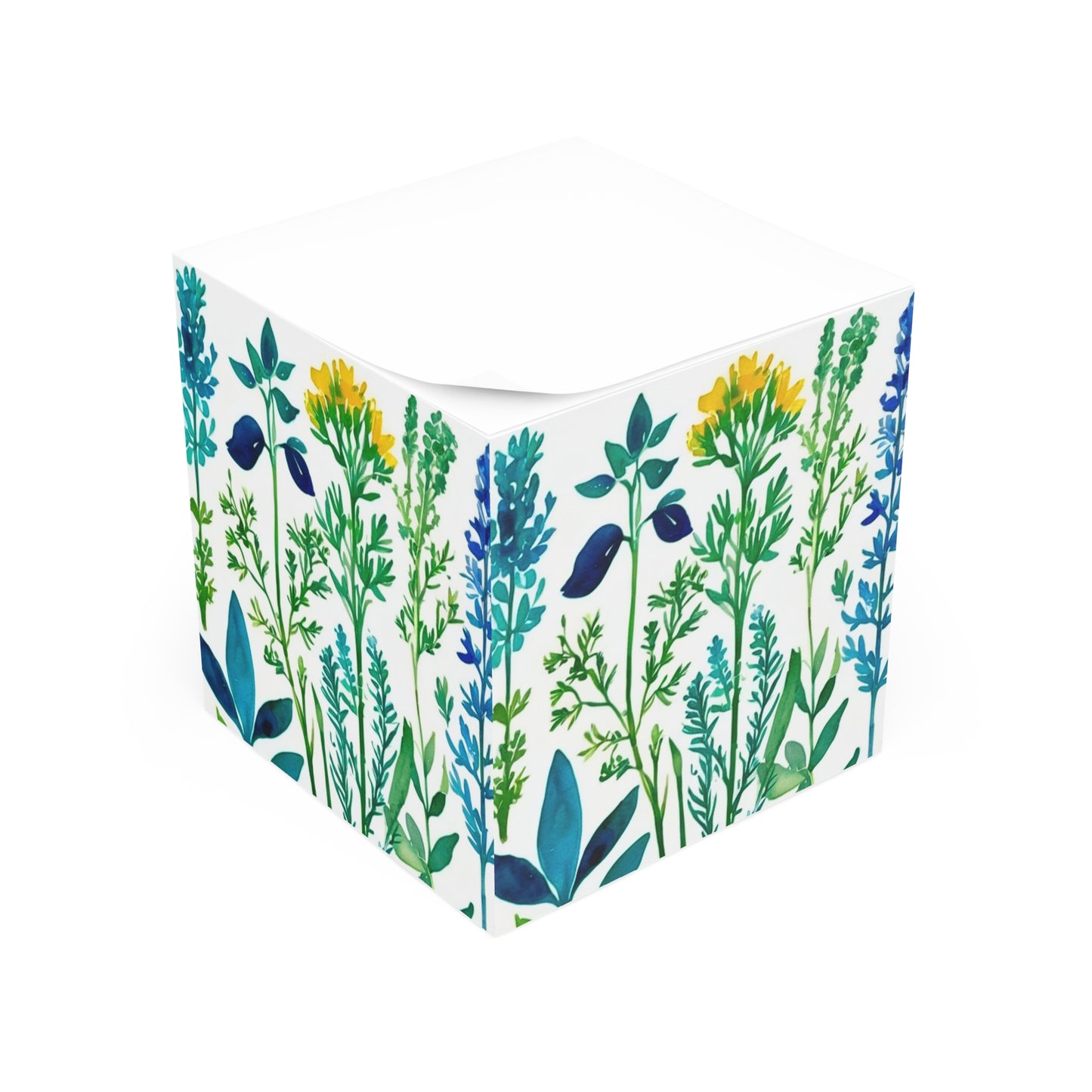Spring Herbs Note Cube