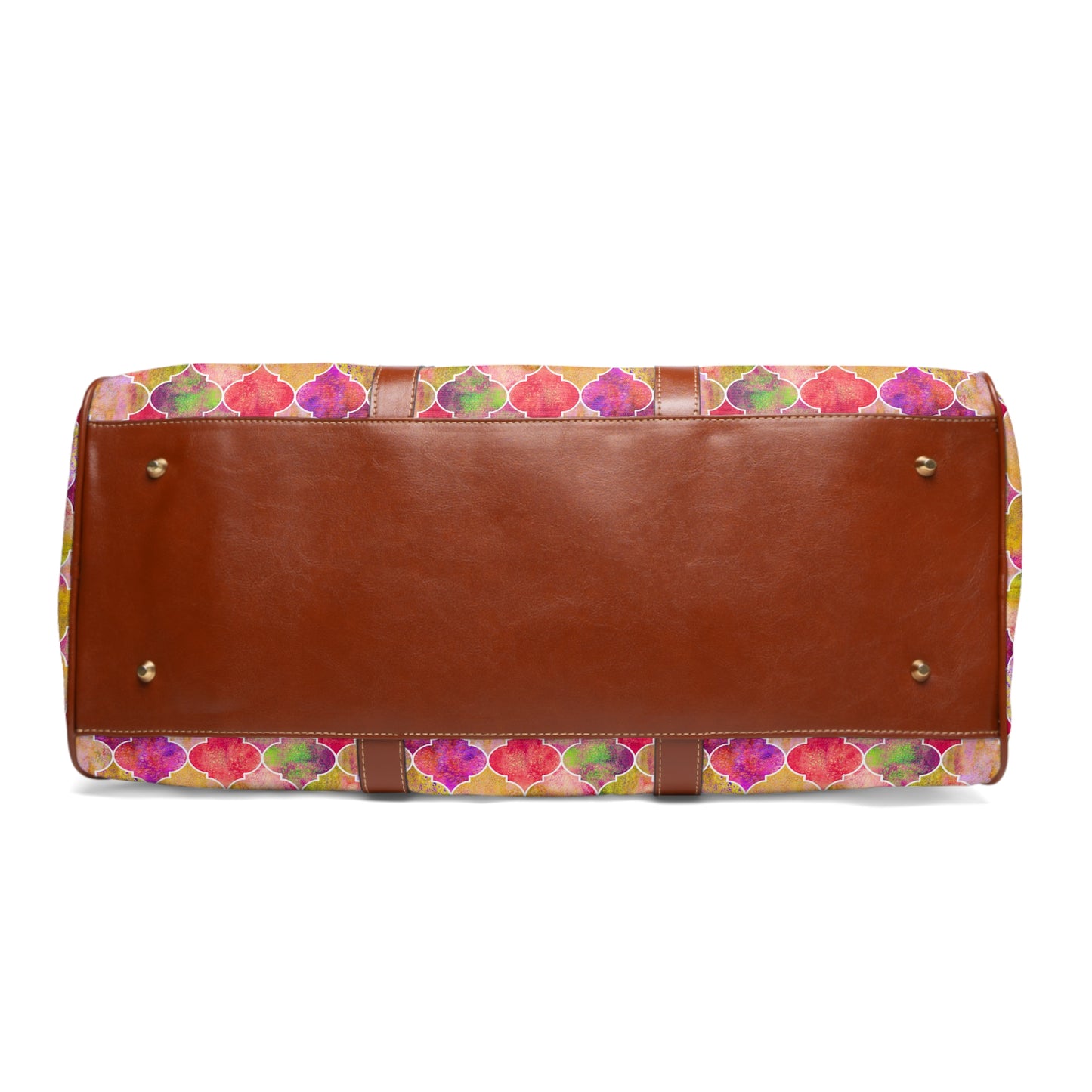 Arabesque Tile Marrakech Moroccan Multi Colored Waterproof Travel Bag