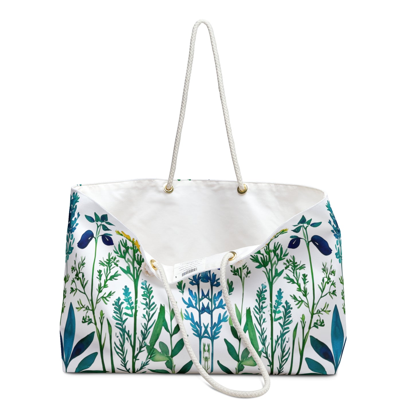 Spring Herbs Market Tote Weekender Bag