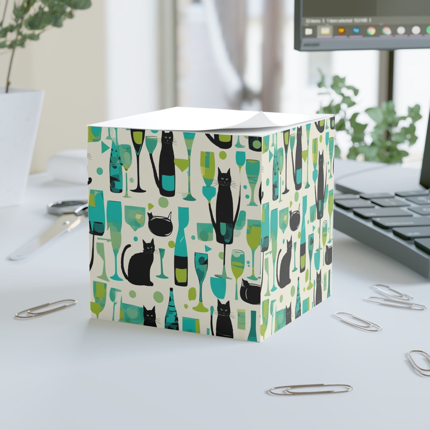 It's Cocktail Time Darling Decorative Paper Note Cube