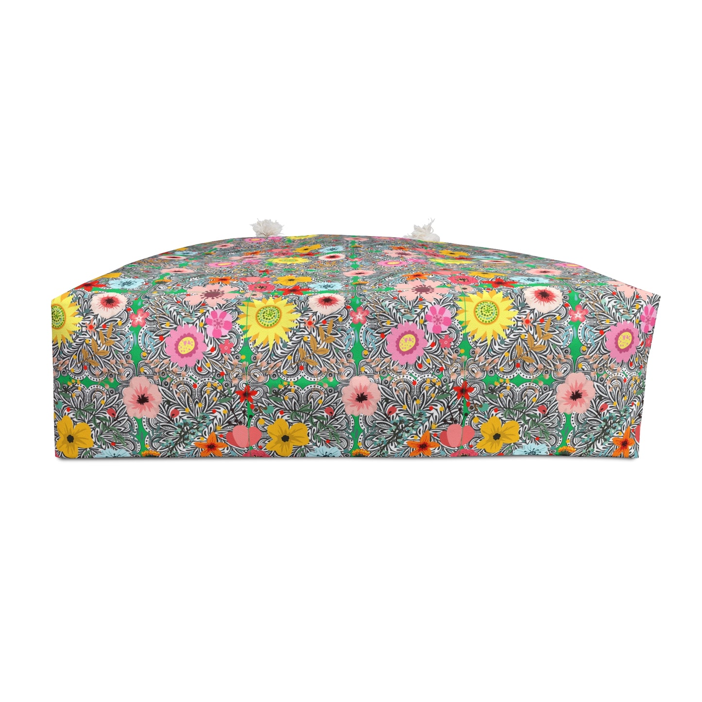 Prairie Cactus Flower Multi Southwestern Desert Flowers Decorative Shopper Market Weekender Bag