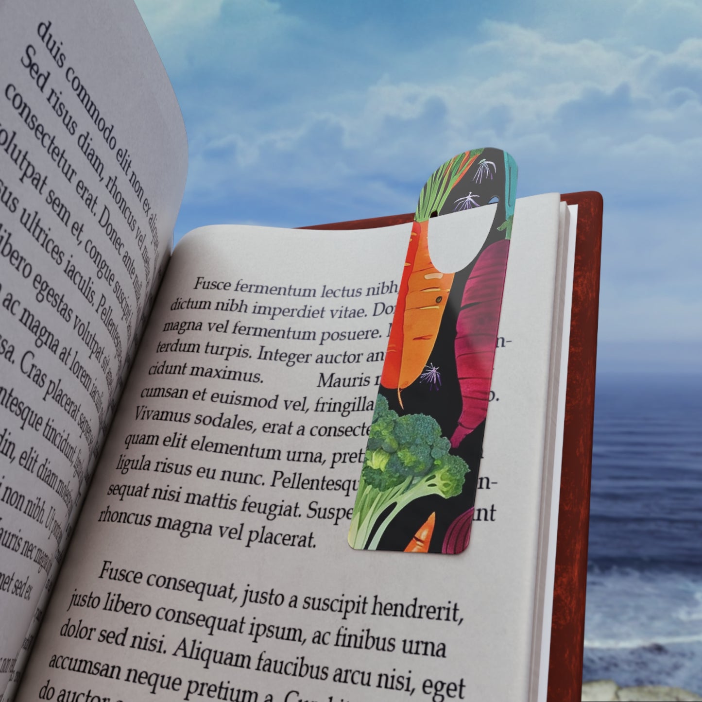 Nightshade Veggies Midcentury Modern Bookmark