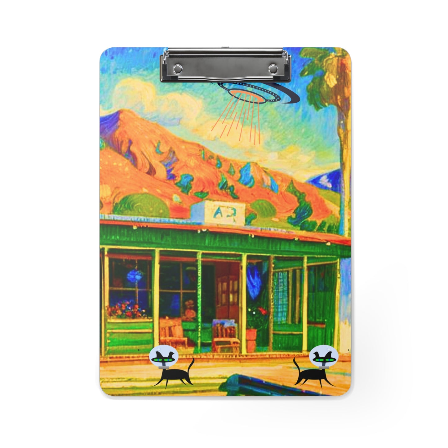 Palm Springs Desert Catranauts Midcentury Modern Organizer Clipboard