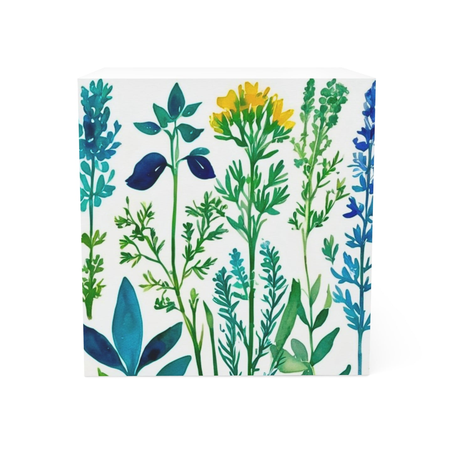 Spring Herbs Note Cube