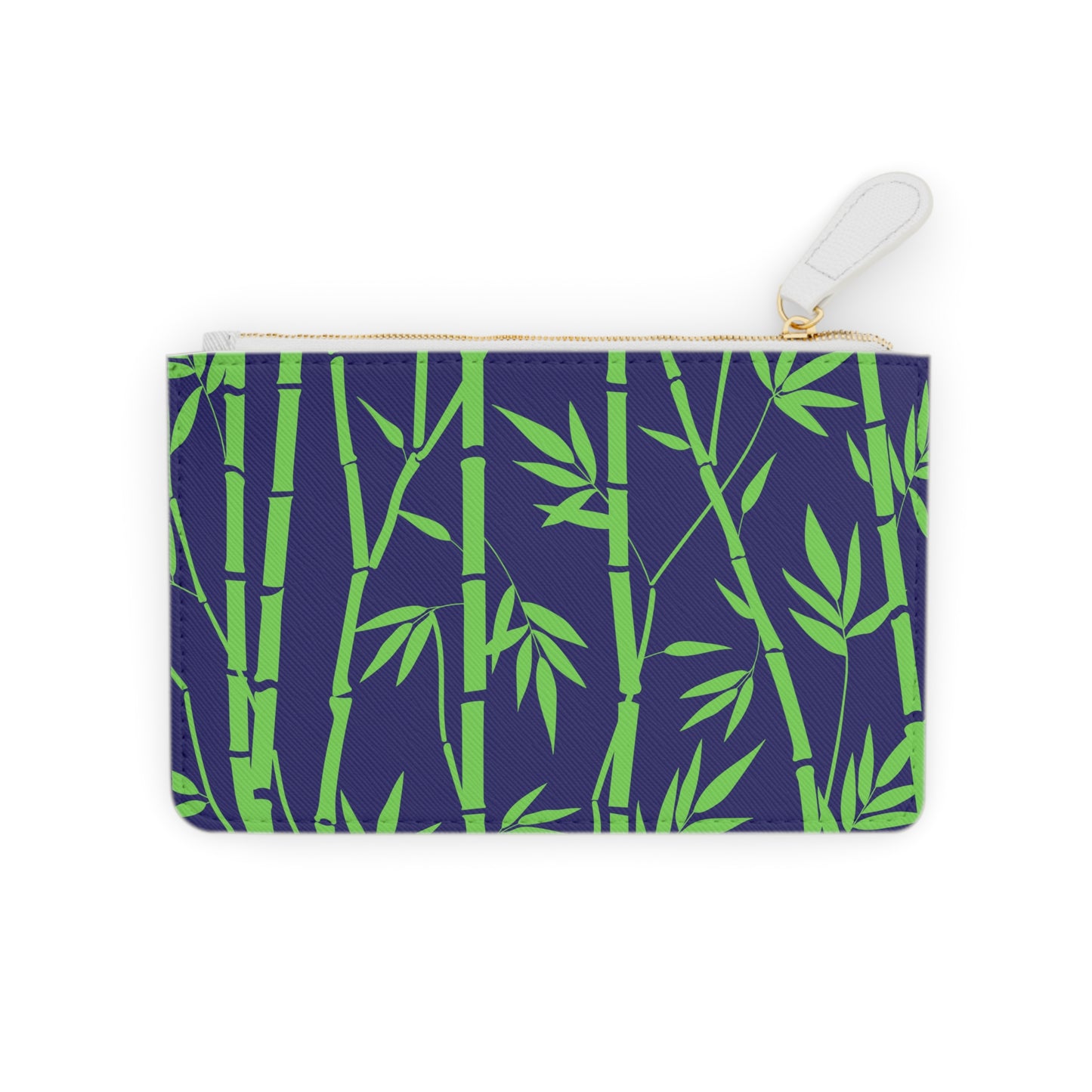 Bamboo Zen Meditation Garden Midnight Blue/Black Lipstick Errands Coin Purse Mini Pouch Clutch Bag