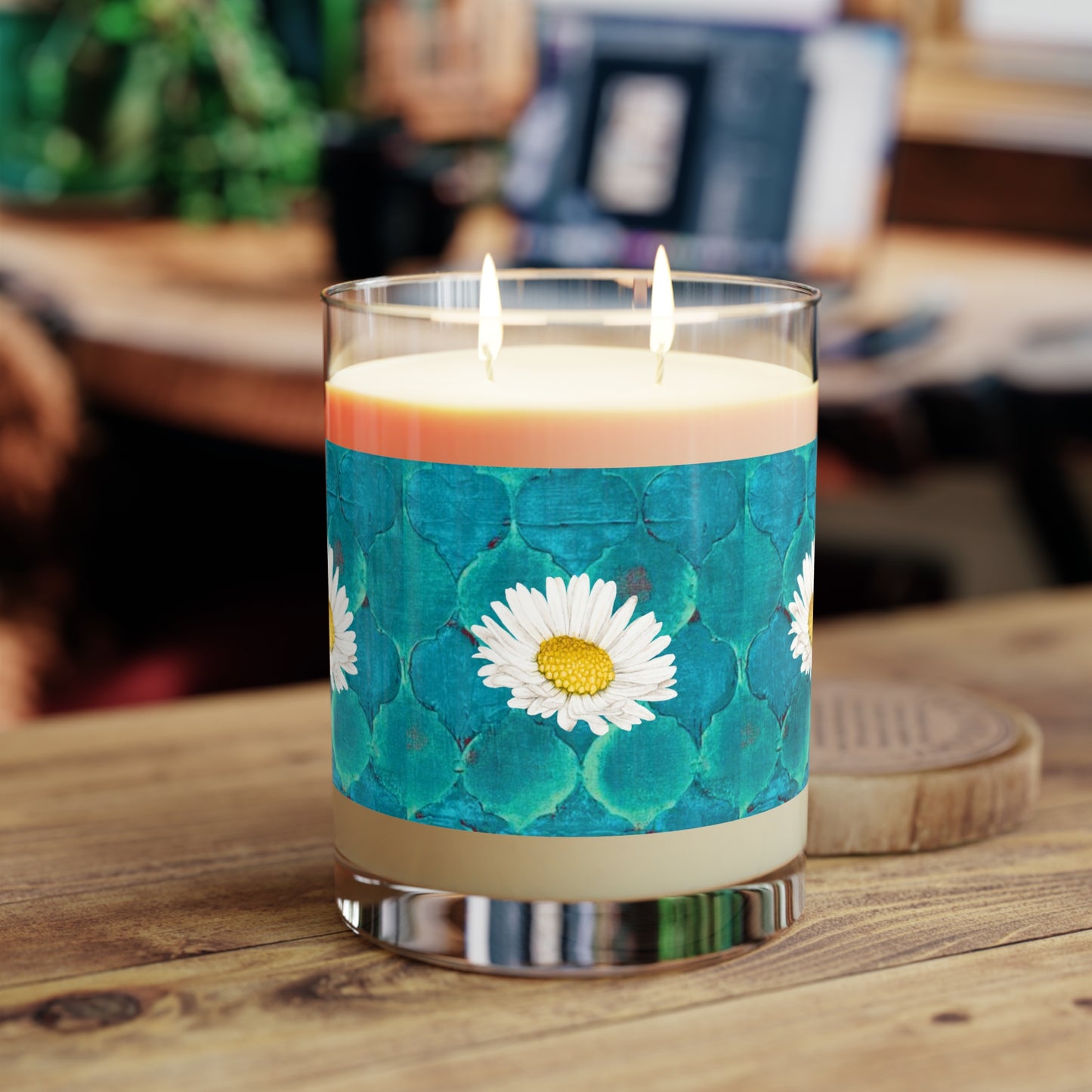 SageDaisy Living Logo Aromatherapy Essential Oils Exclusive Natural Soy Scented Candle - Full Glass, 11oz
