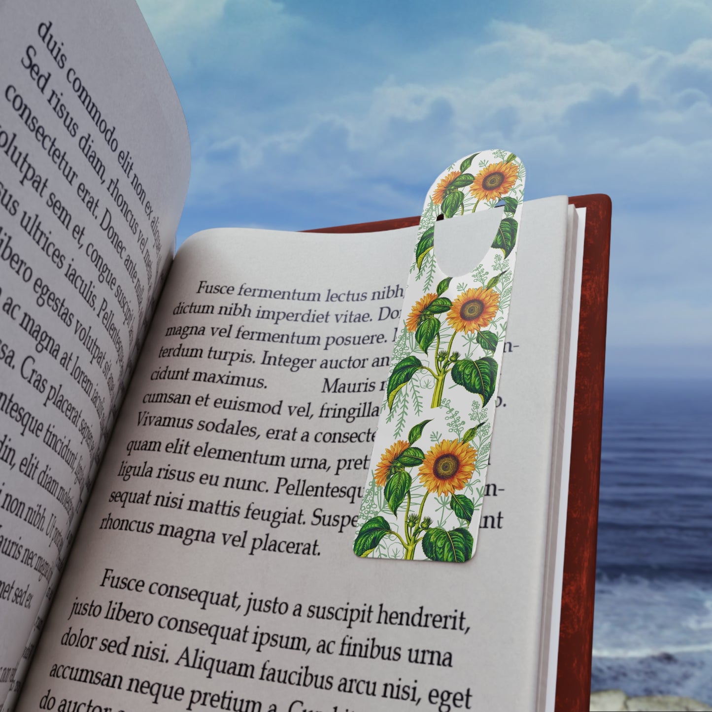Summer Sunflower Botanical Bookmark