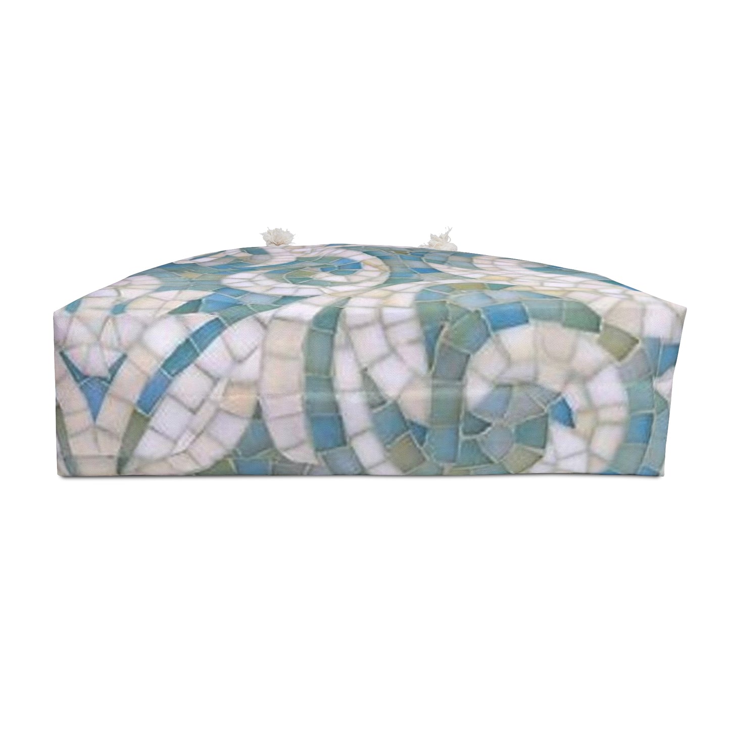 Aqua Mosaic Tile Weekender Tote Bag