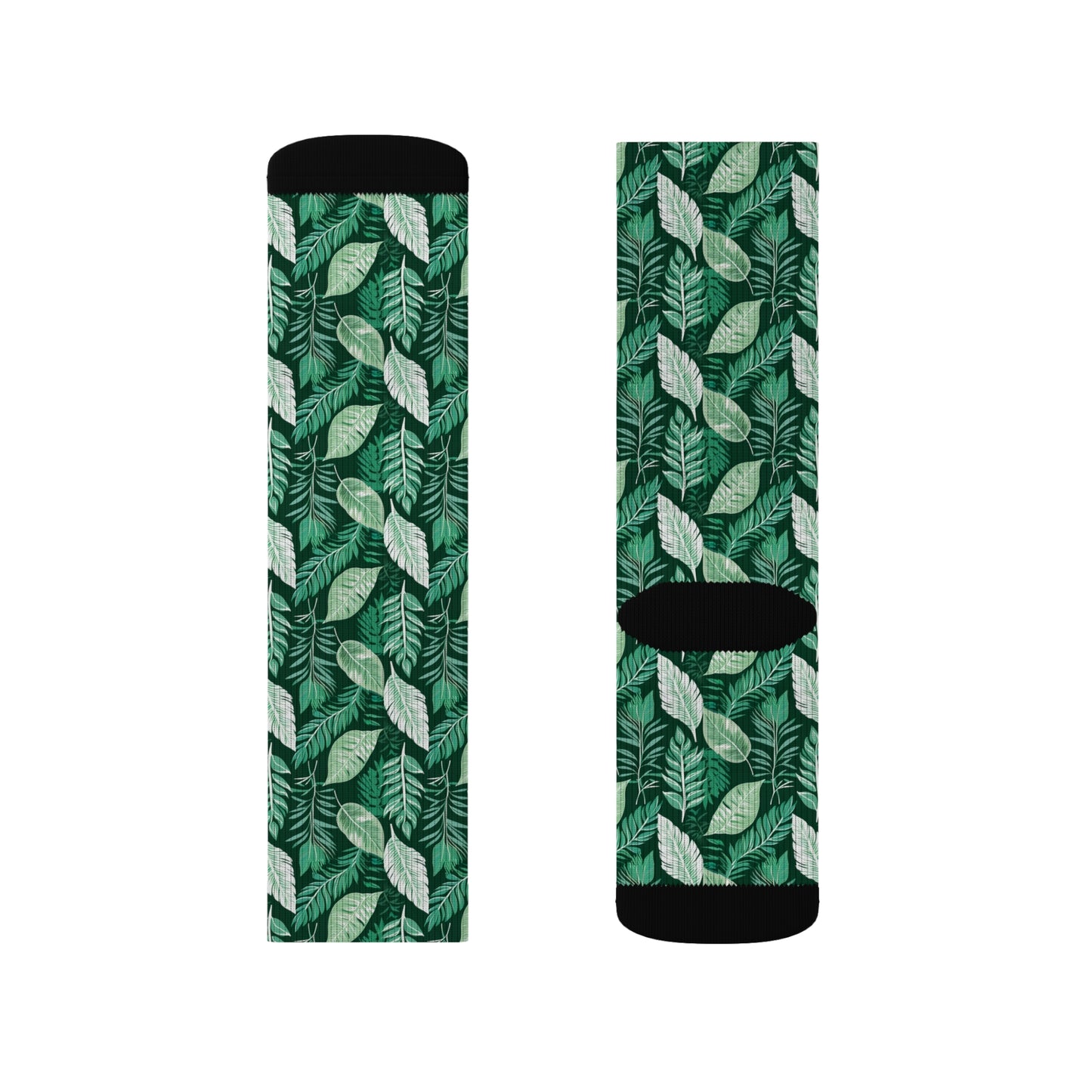 Holiday Foliage Sublimation Socks