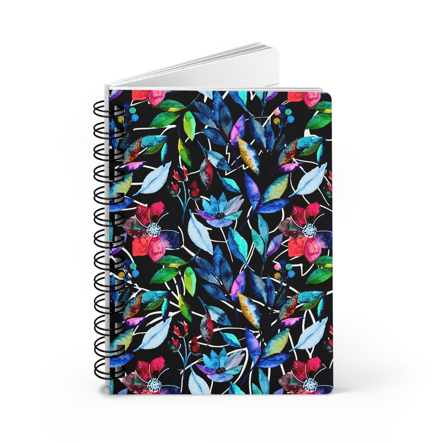 Once Upon a Forest Leaves Writing Sketch Inspiration Spiral Bound Journal