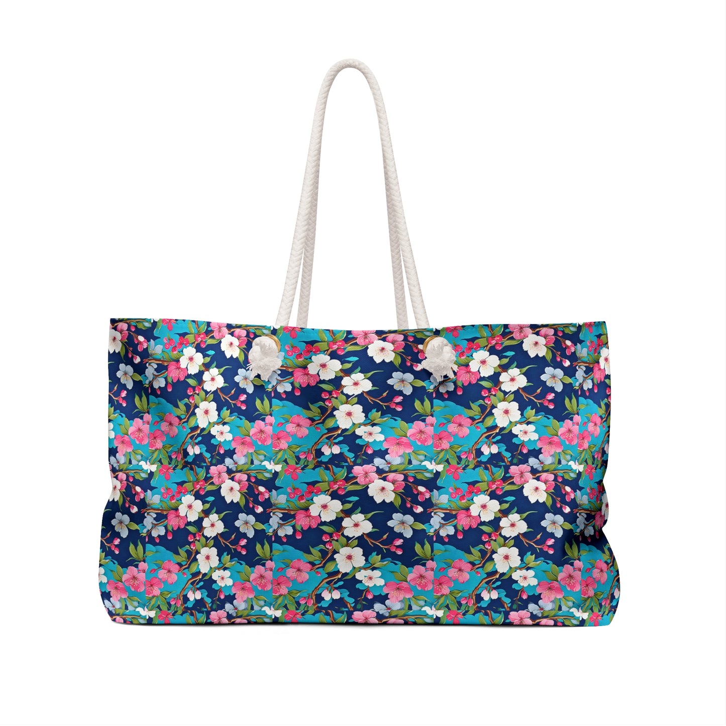 Cherry Blossoms Japanese Floral Decorative Shopper Market Weekender Bag