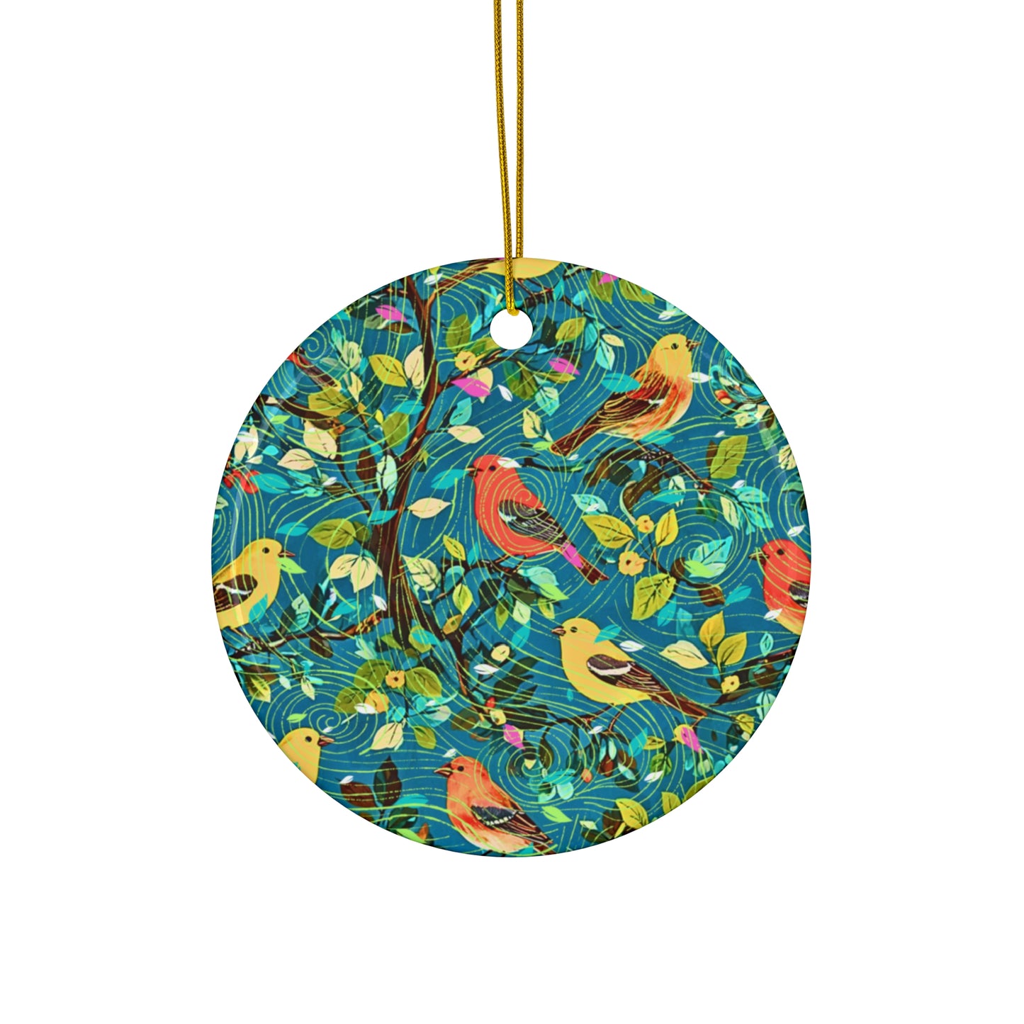 Birds of Joy Ceramic Ornament