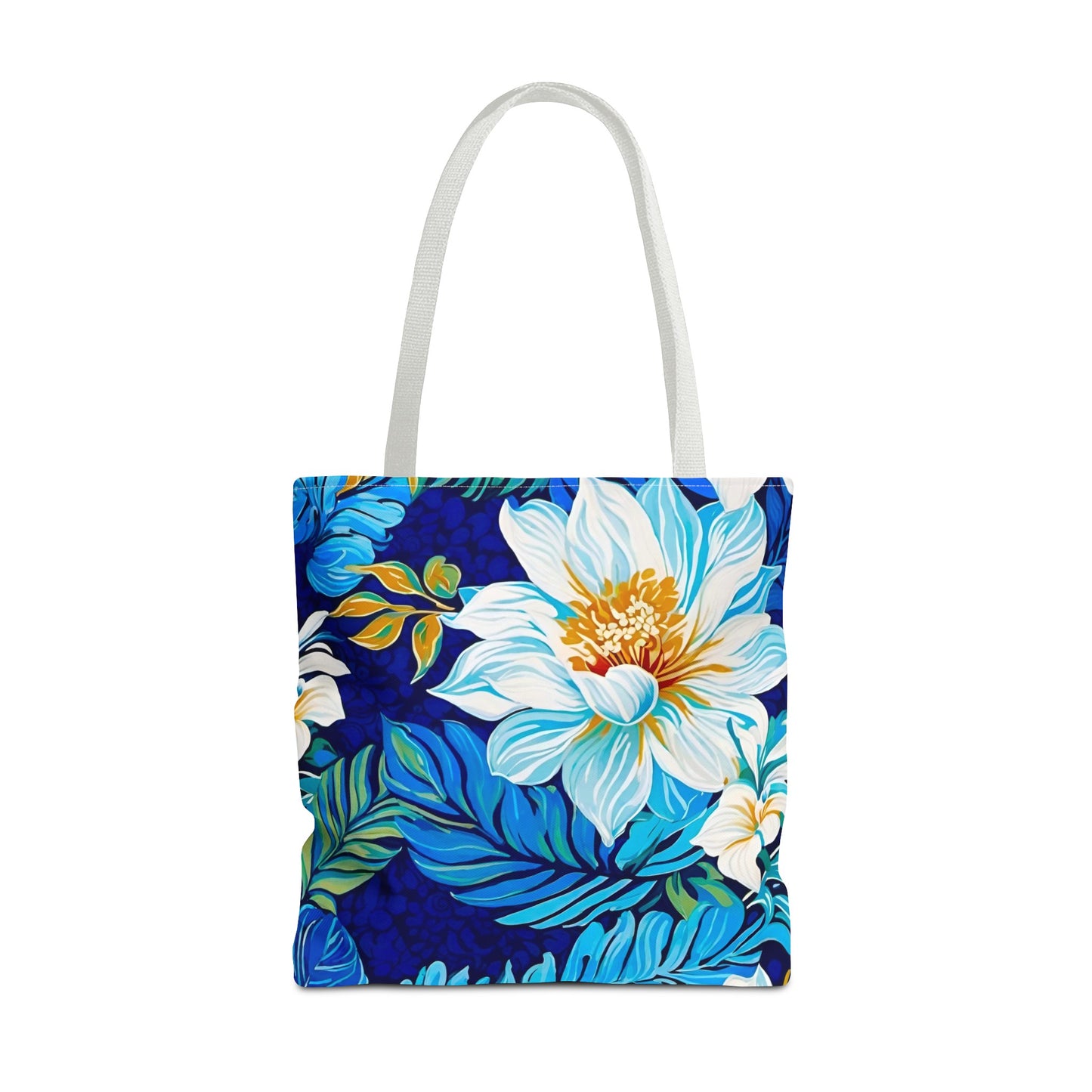 Hawaiian White Orchid Tropical Paradise Luau Book Tote Bag