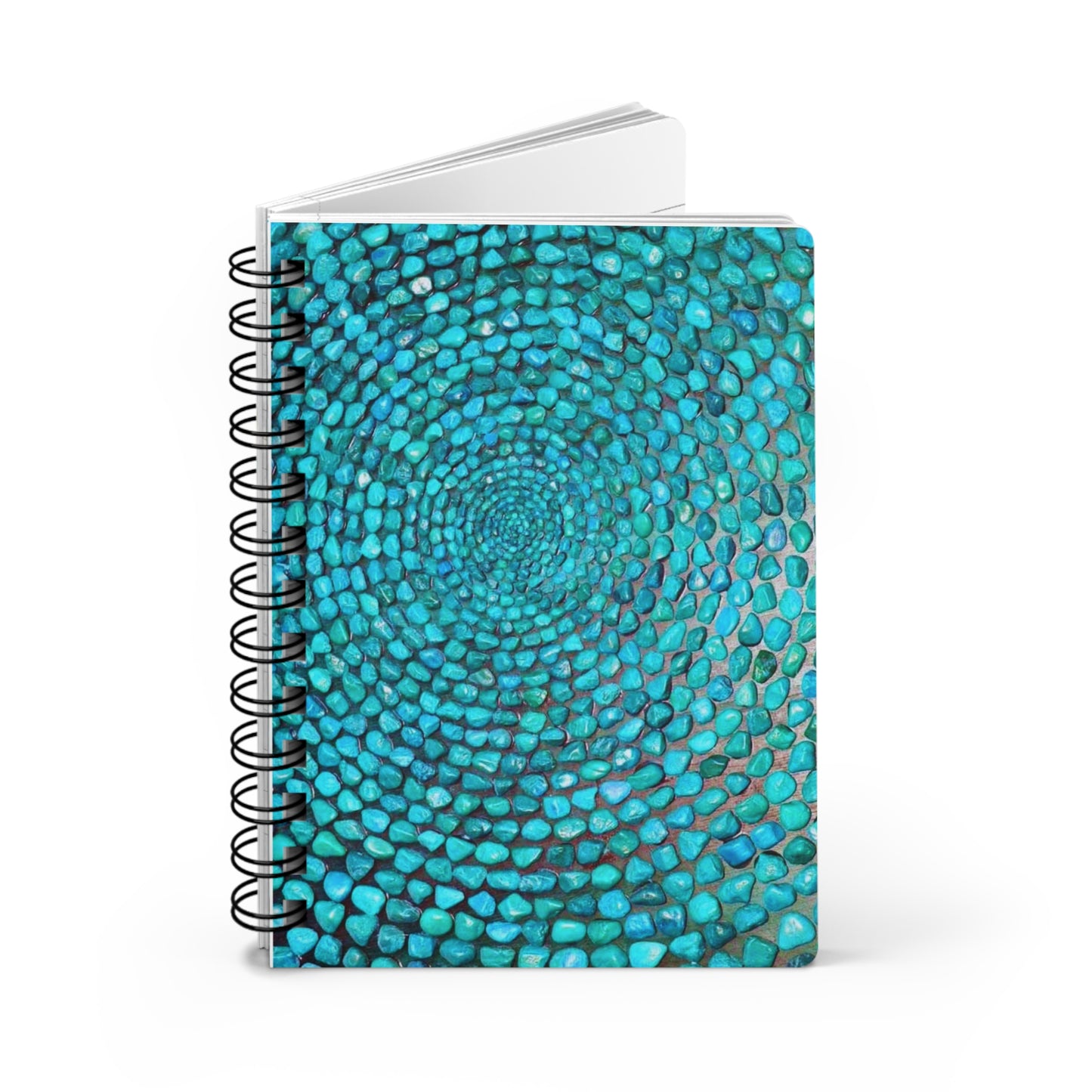 Turquoise Stone Writing Sketch Inspiration Travel Spiral Bound Journal
