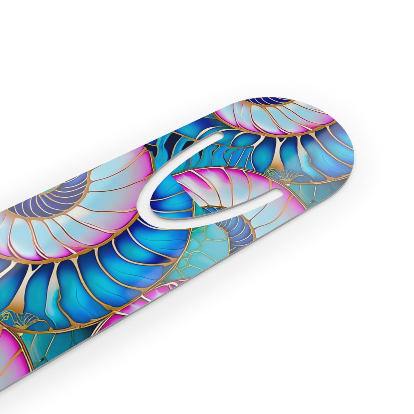 Cloisonne Nautilus Shell Bookmark