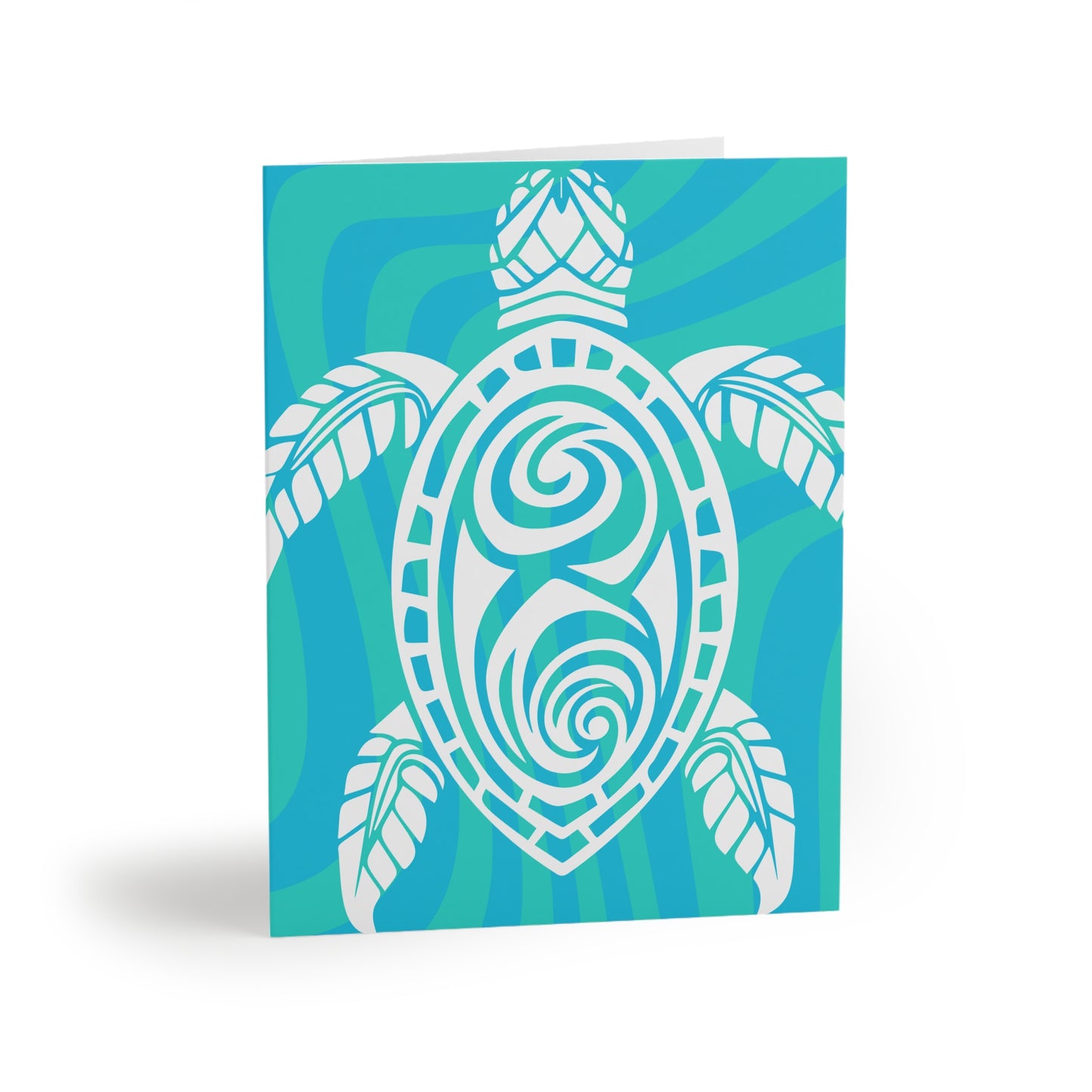 Maori Turtle Waves Note Cards (8 pcs)