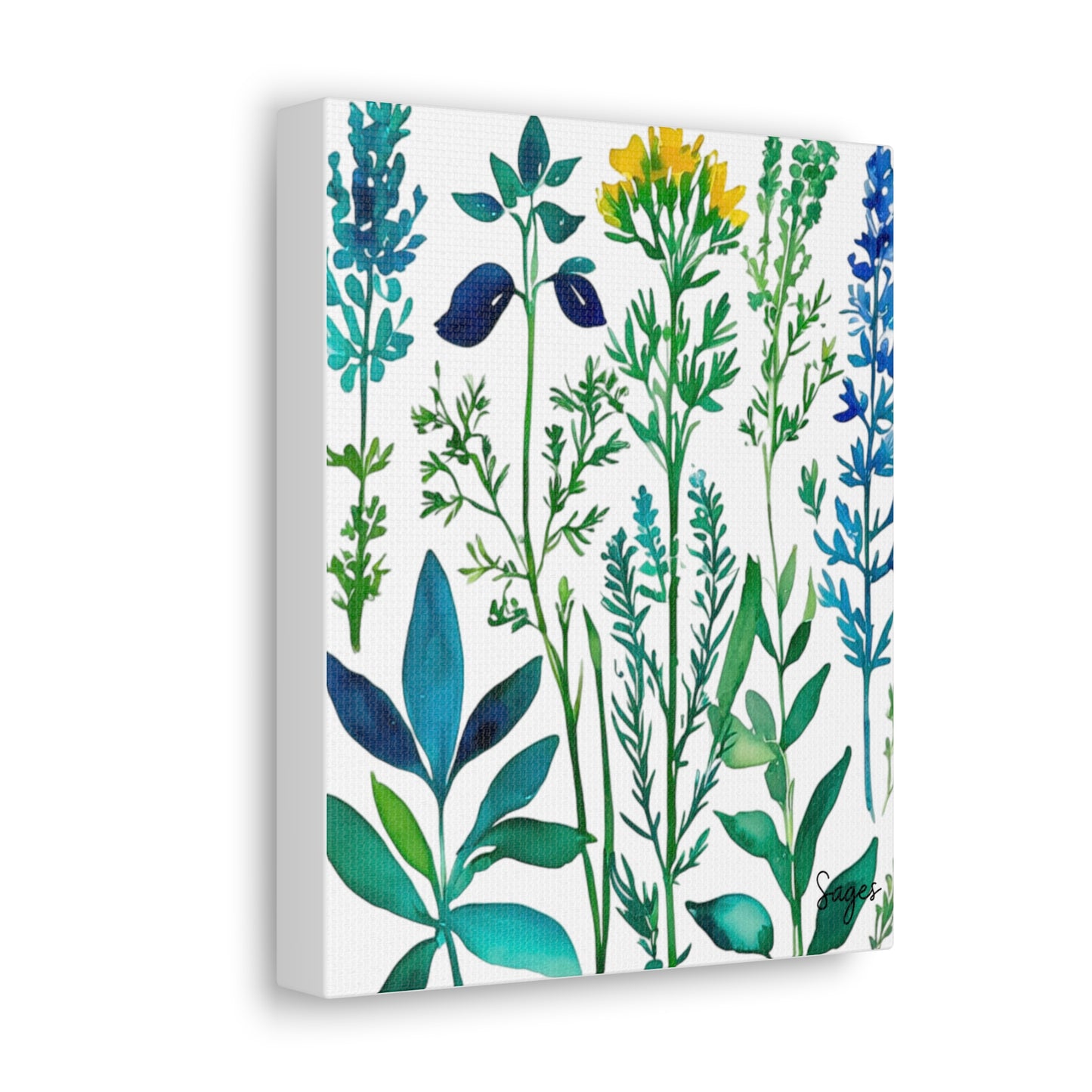 Spring Herbs Art Canvas Gallery Wraps