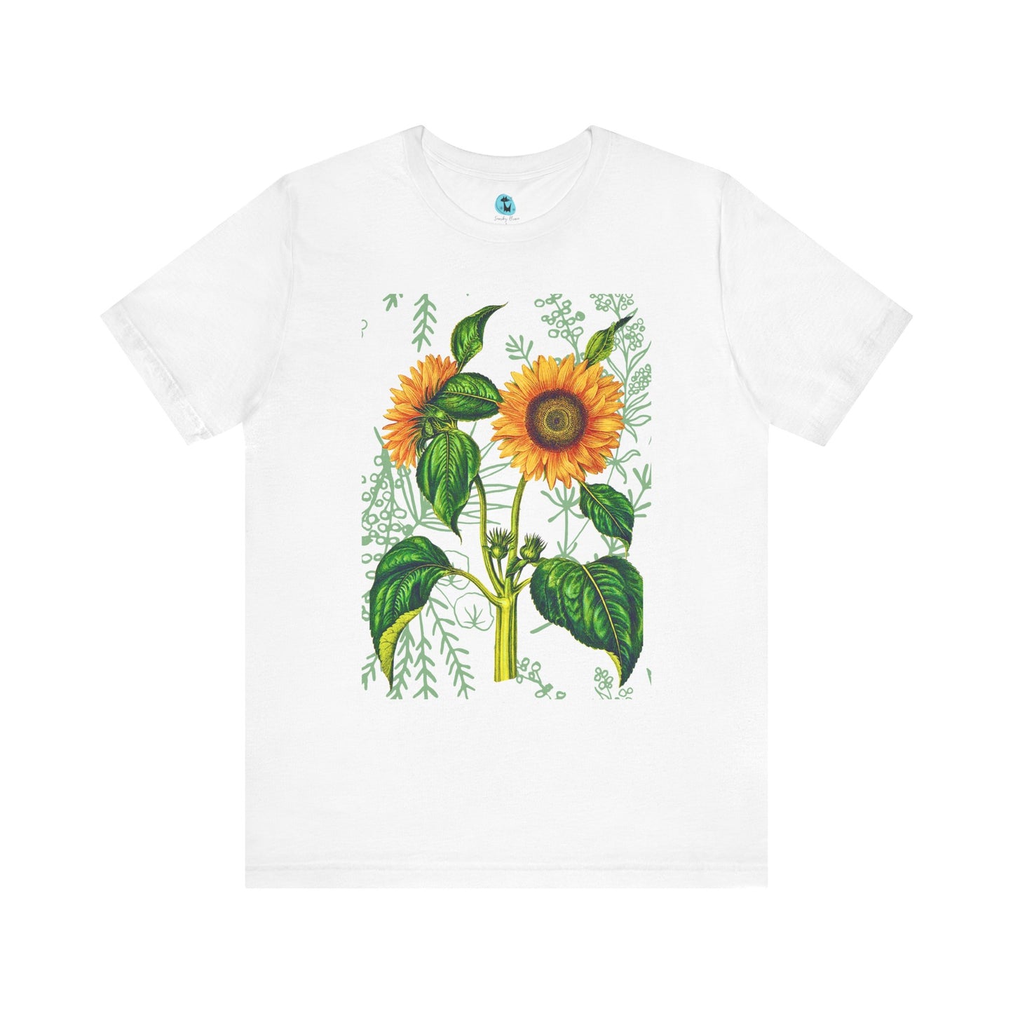 Summer Sunflower Botanical Unisex Jersey Short Sleeve Tee