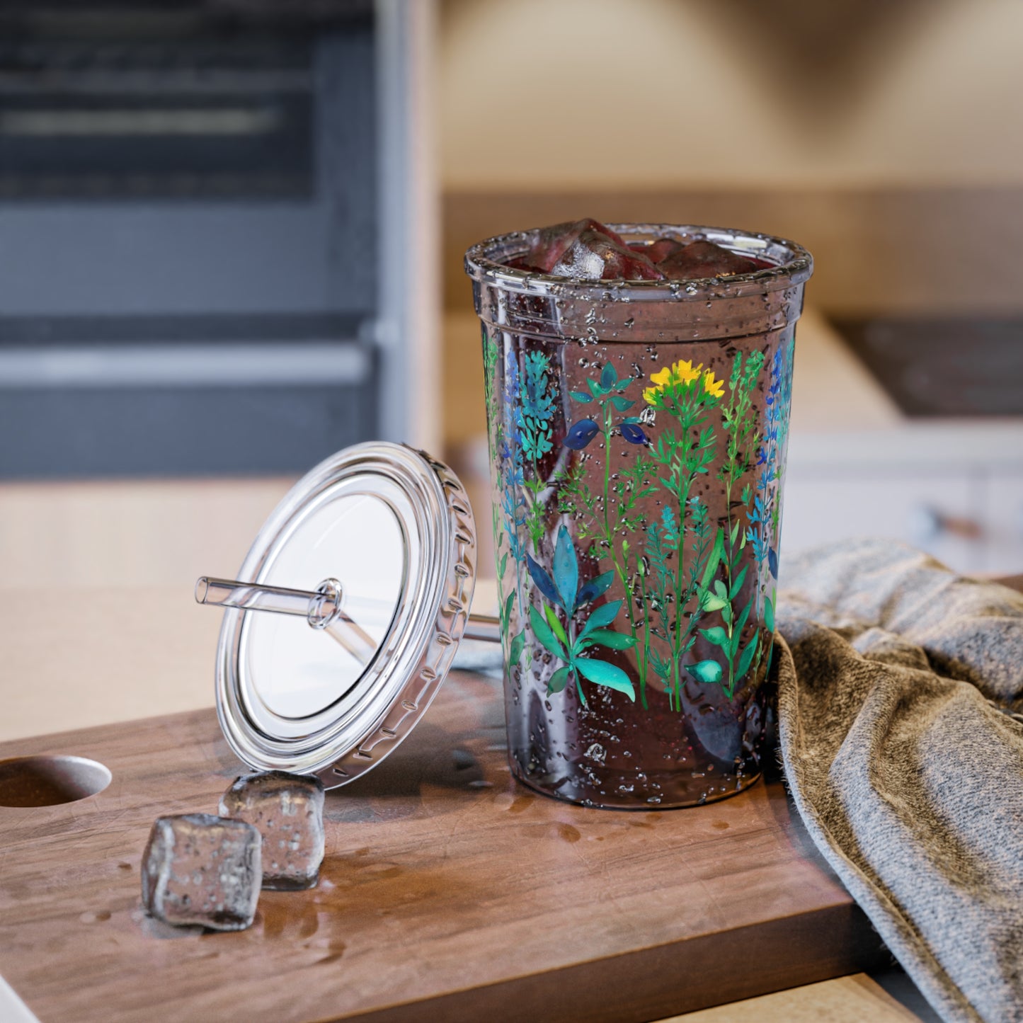 Spring Herbs Cold Beverage Suave Acrylic Cup
