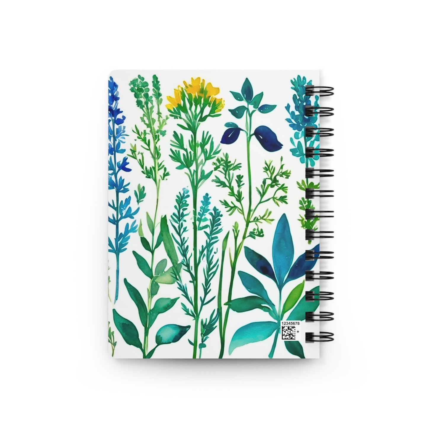 Spring Herbs Writing Sketch Inspiration Spiral Bound Journal