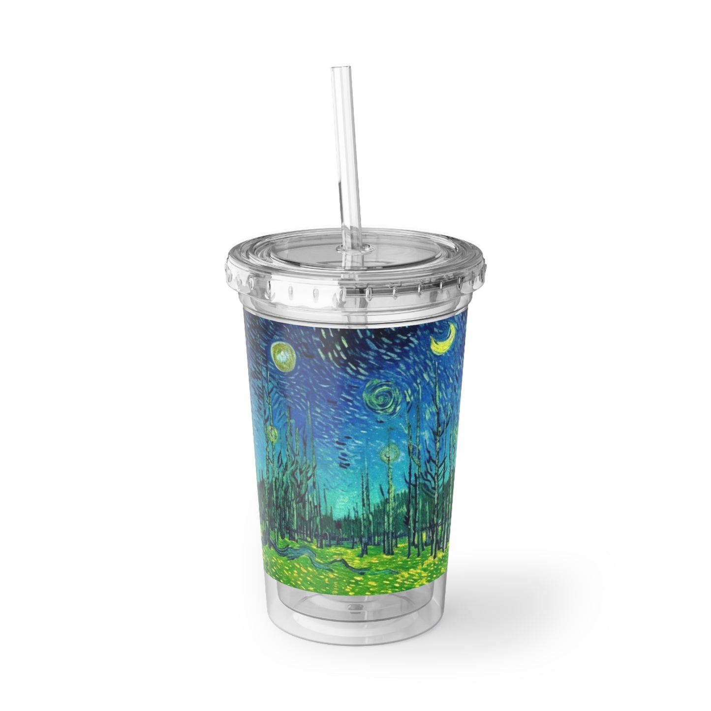 Starry Forest Beverage Travel Acrylic Cup