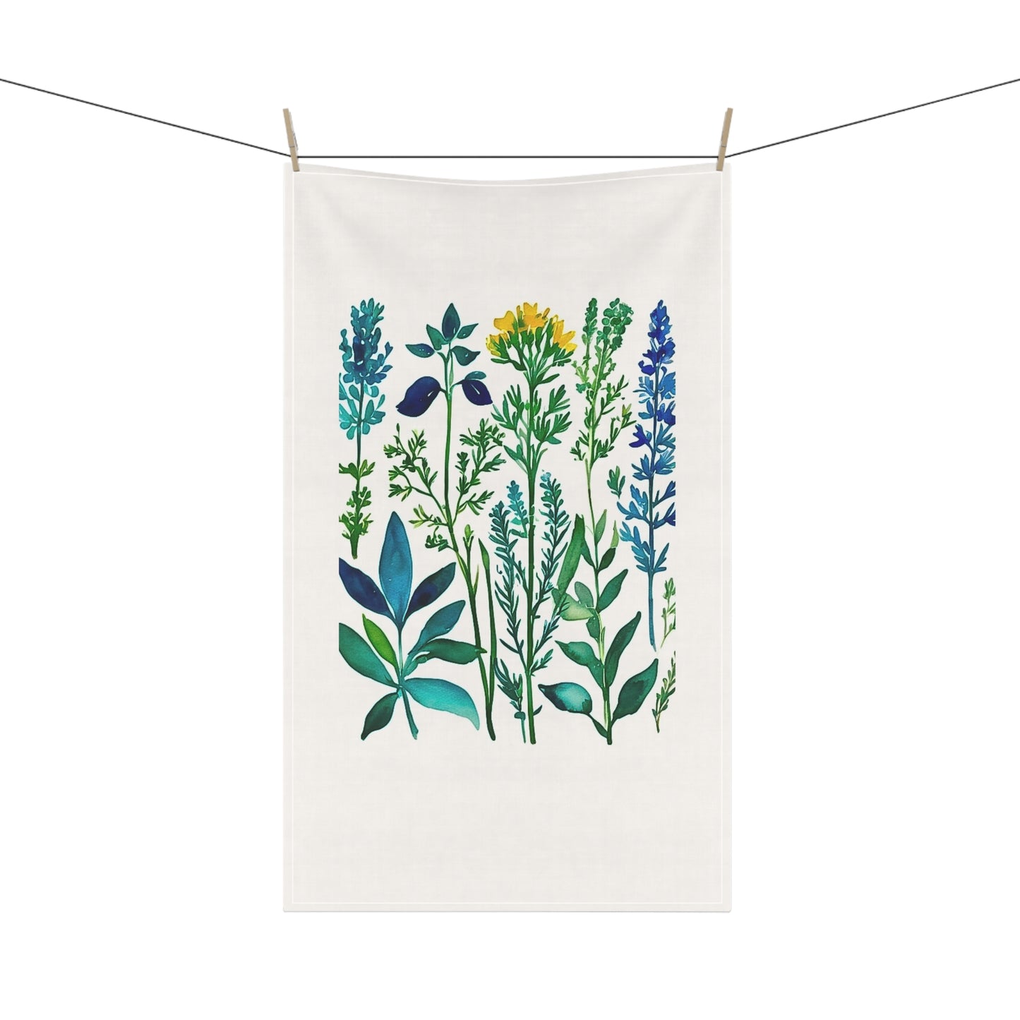 Spring Herbs Kitchen Towel / Tea Towel / Bar Towel