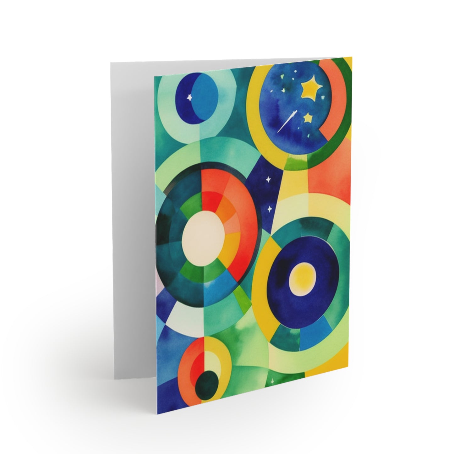 Satellite Galaxy Stars Midcentury Modern Note Cards (8 pcs)