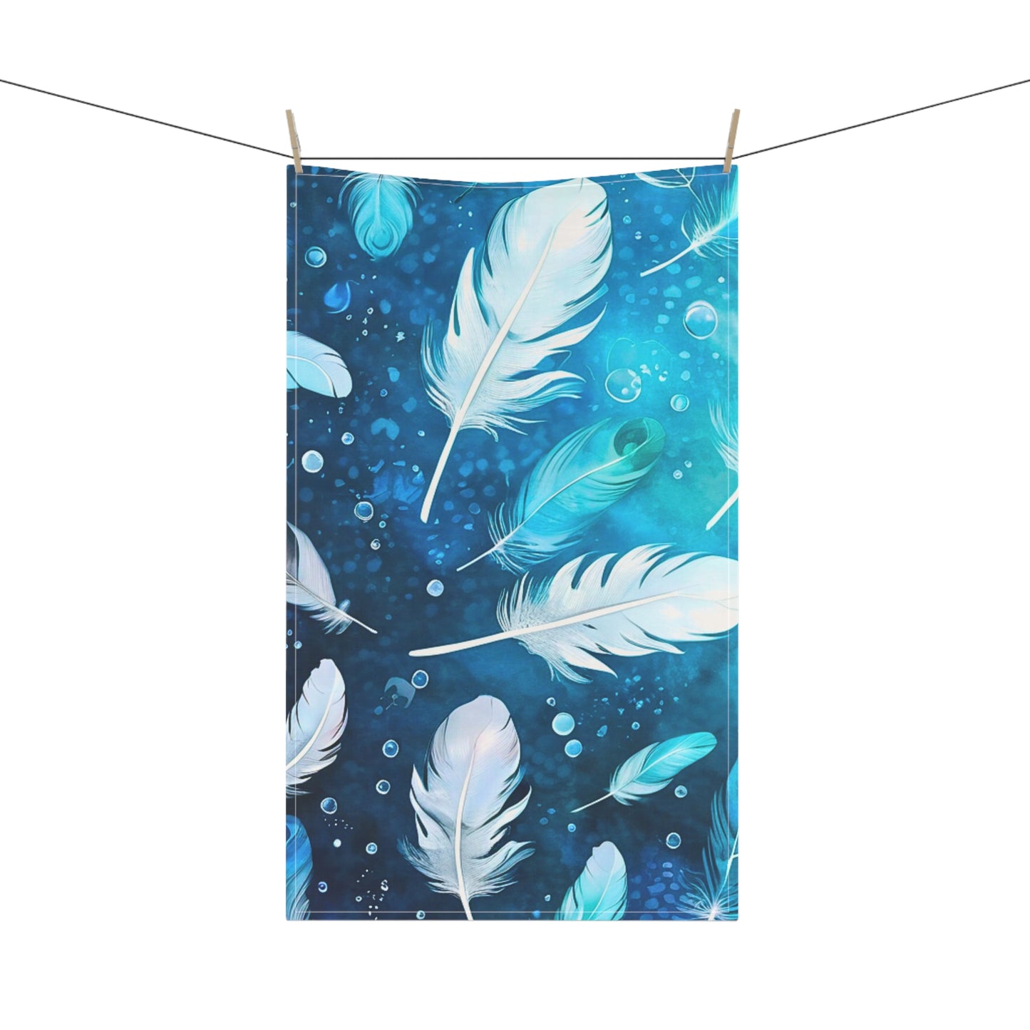 Sea of Feathers Decorative Kitchen Tea Towel/Bar Towel