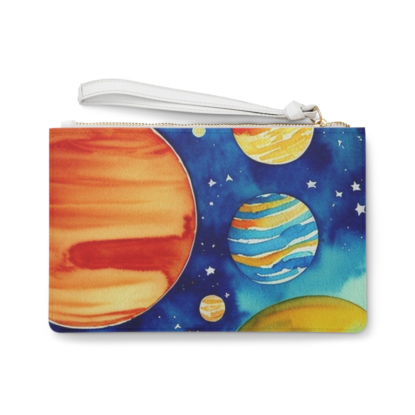 Planetarium Outer Space Galaxy Makeup Errand Evening Pouch Clutch Bag