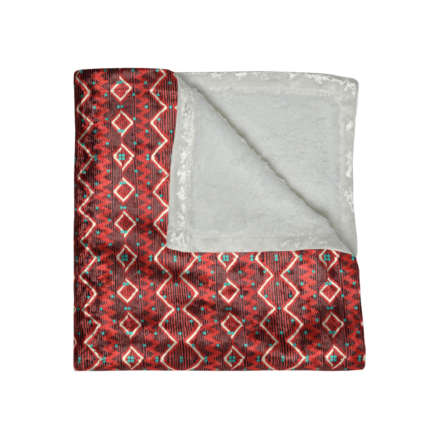 Taos Chili Pepper Shimmering Crushed Velvet Blanket