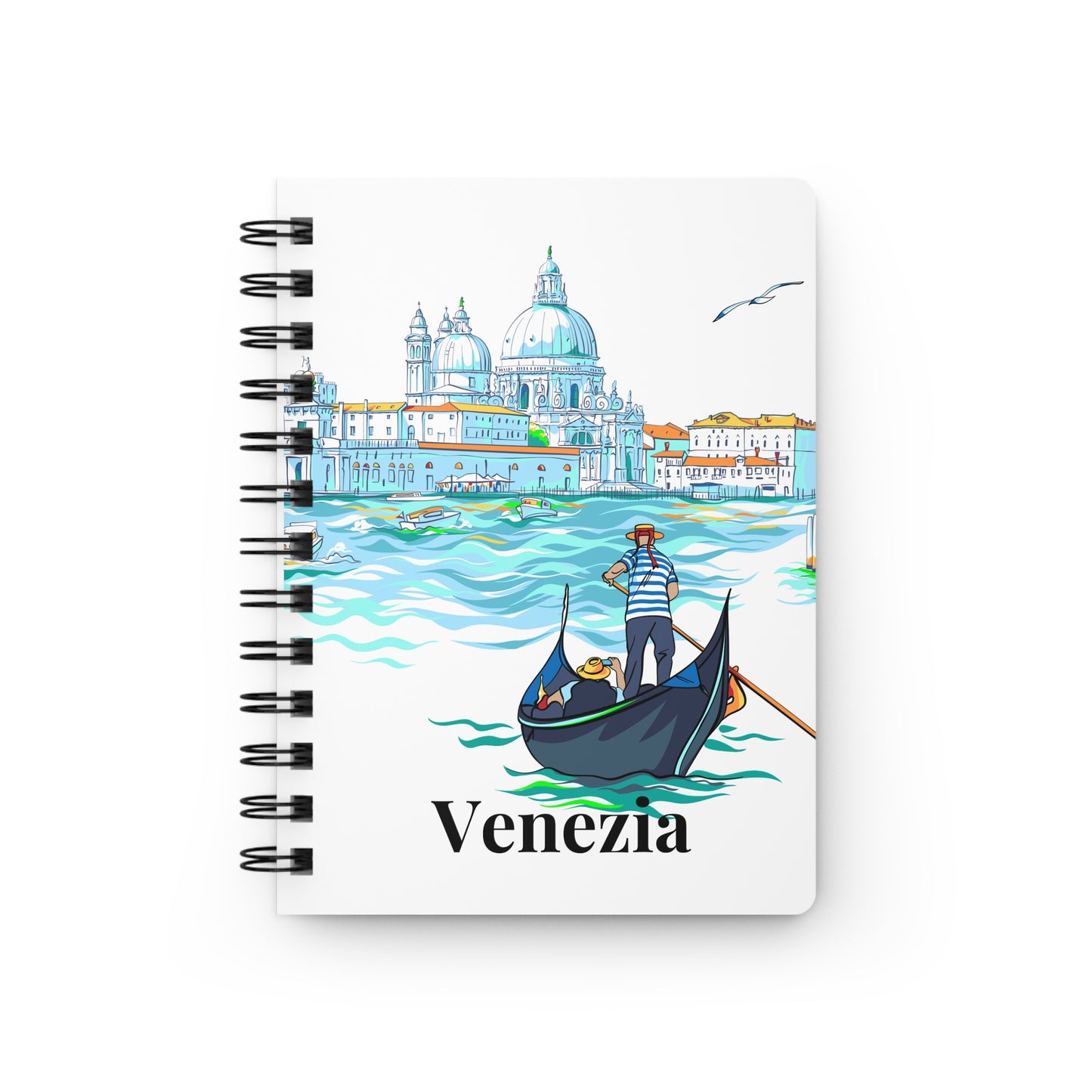 Venezia Italian Vintage Writing Sketch Inspiration Spiral Bound Journal