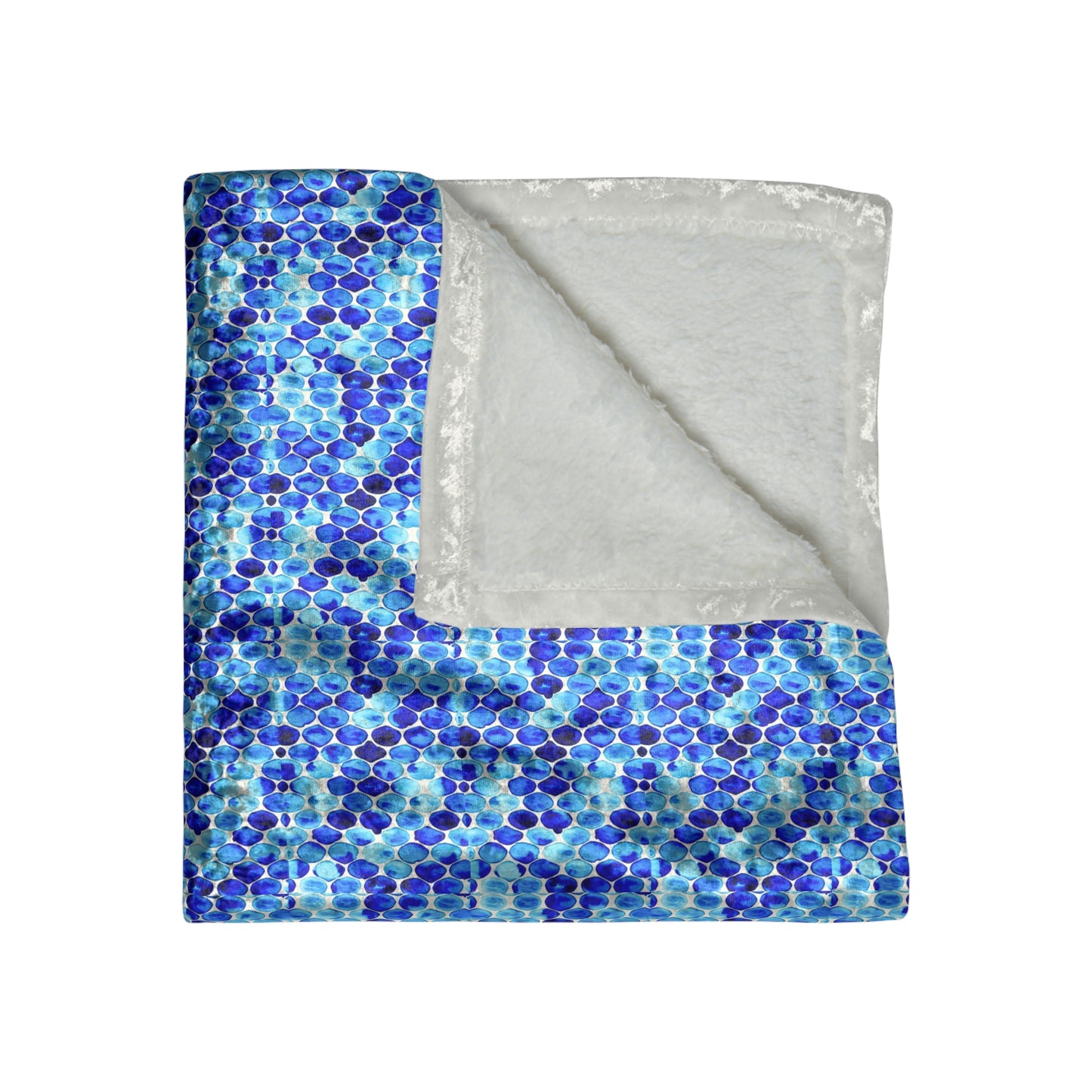 Sea Glass Crushed Velvet Blanket