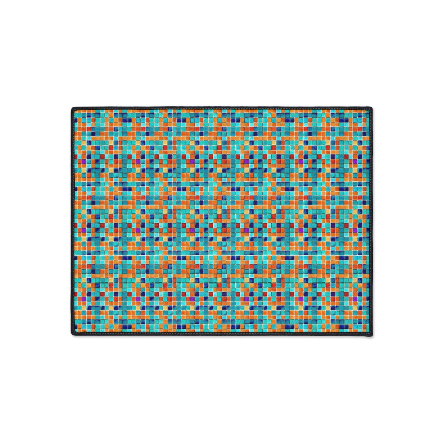 Fall Mosaic Tile Decorative Indoor Outdoor Heavy Duty Floor Mat