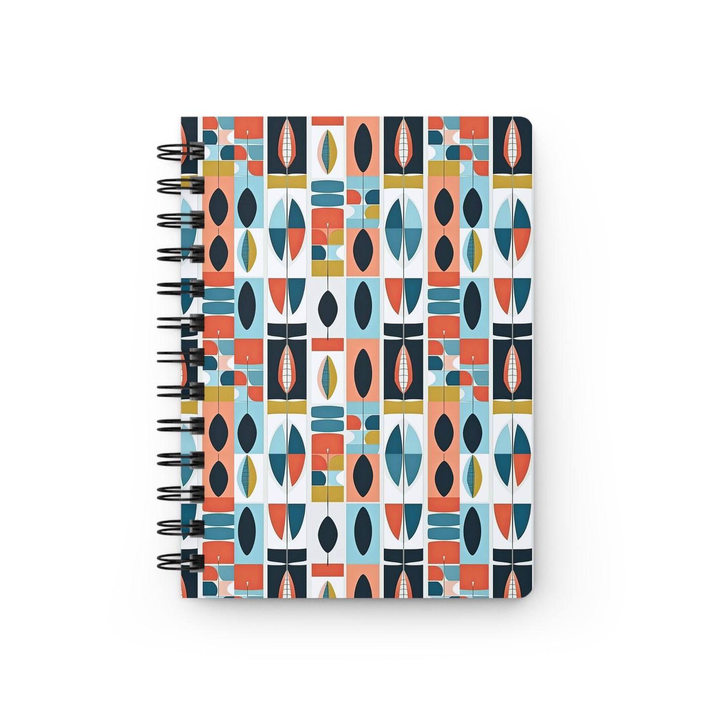 African Sculpture Midcentury Modern Writing Sketch Inspirations Decorative Spiral Bound Journal