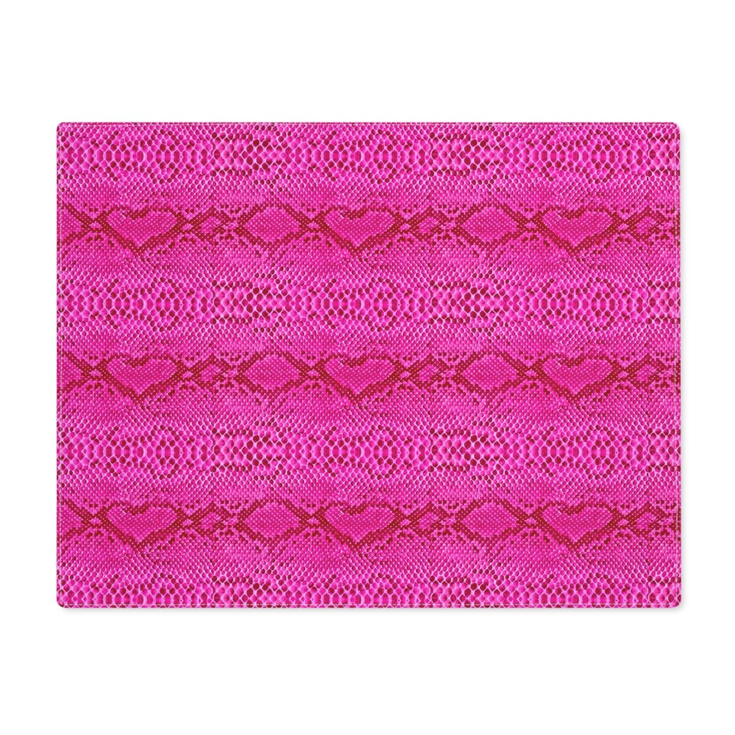Pink Snakeskin Dining Tablescape Decorative Placemat, 1pc