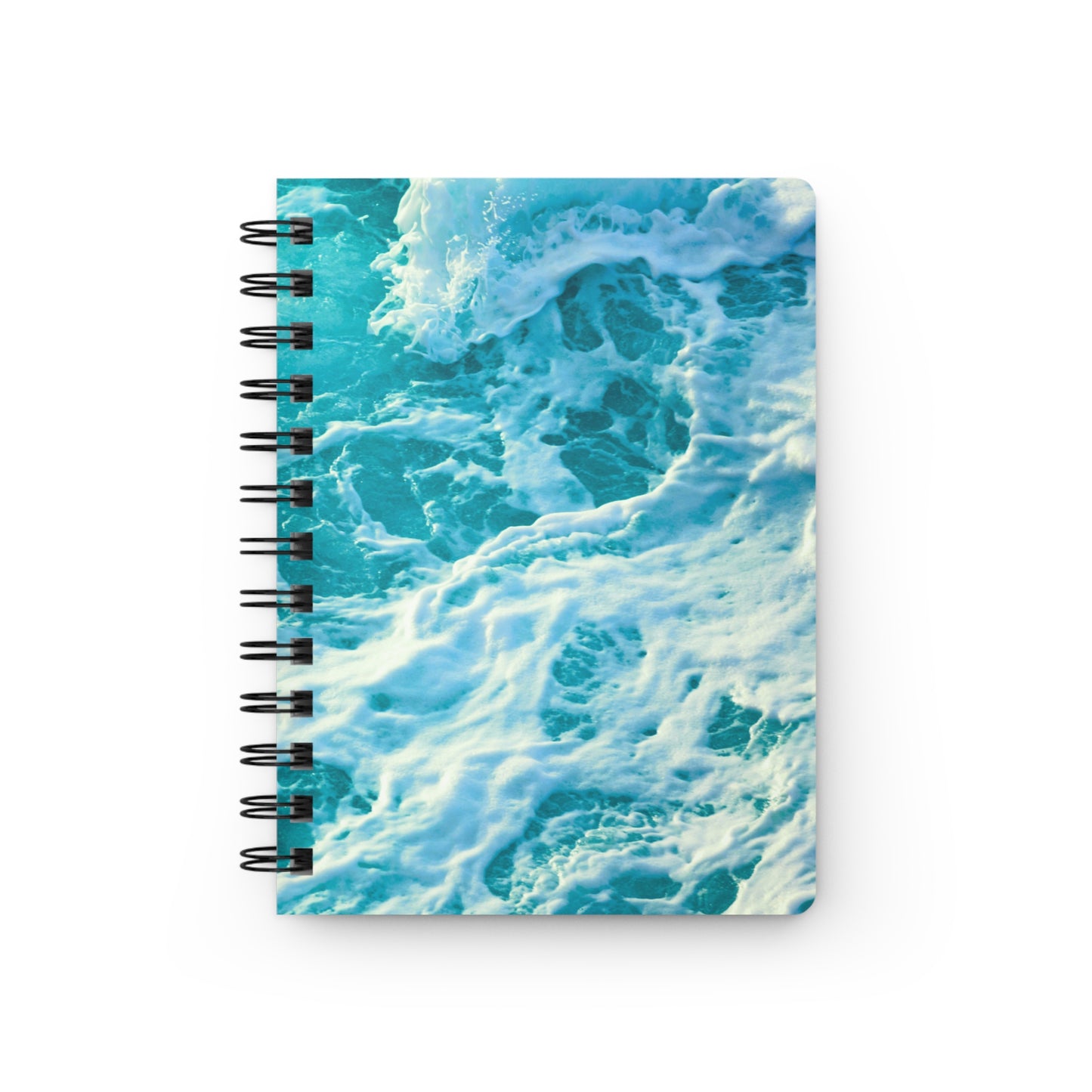 Ocean Blue Coastal Writing Sketch Inspiration Spiral Bound Journal
