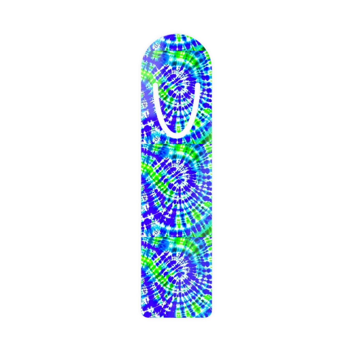 Surfer Turquoise Lime Tie Dye Bookmark
