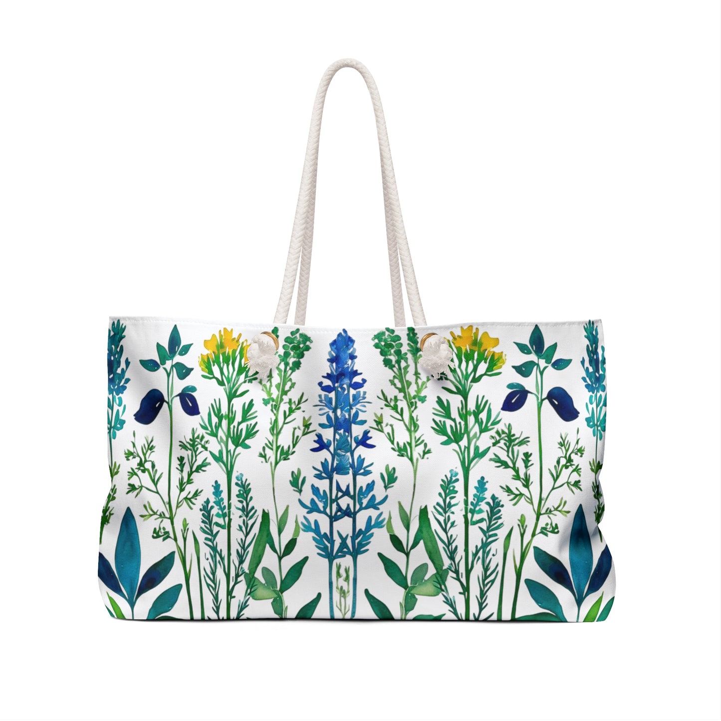 Spring Herbs Market Tote Weekender Bag