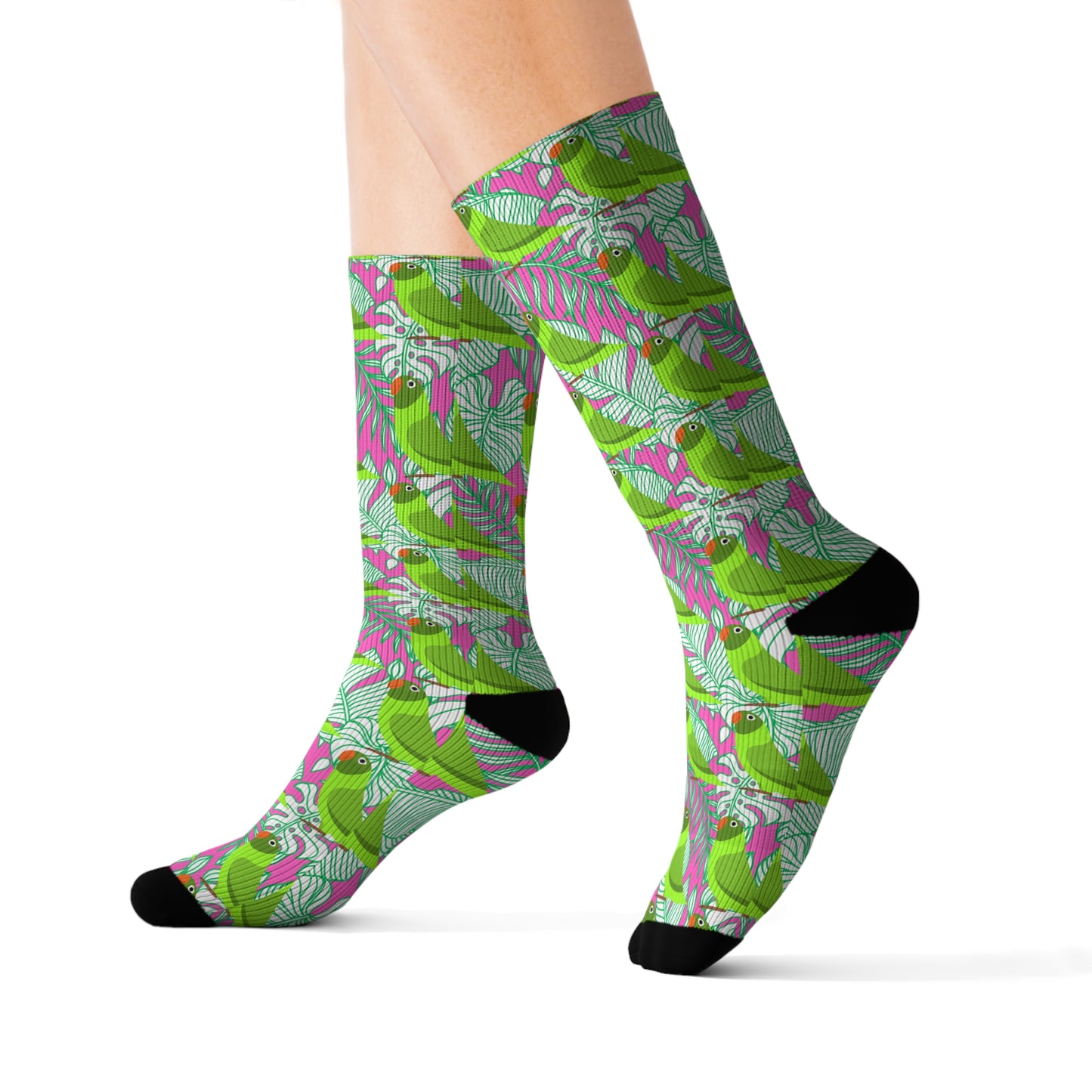 Parrots of Palm Beach Sublimation Socks